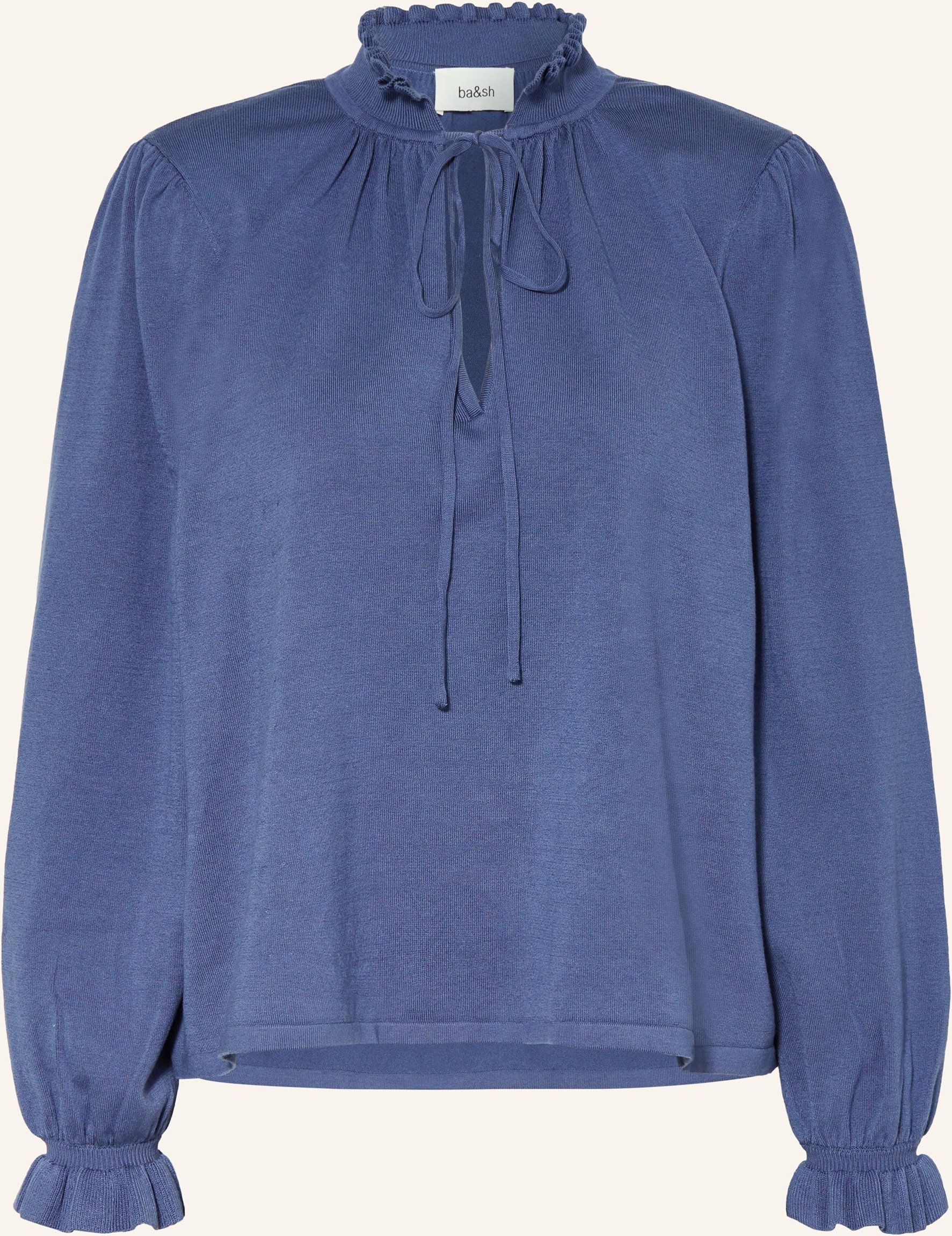 Ba&Sh Pullover Sisol Mit Rüschen blau