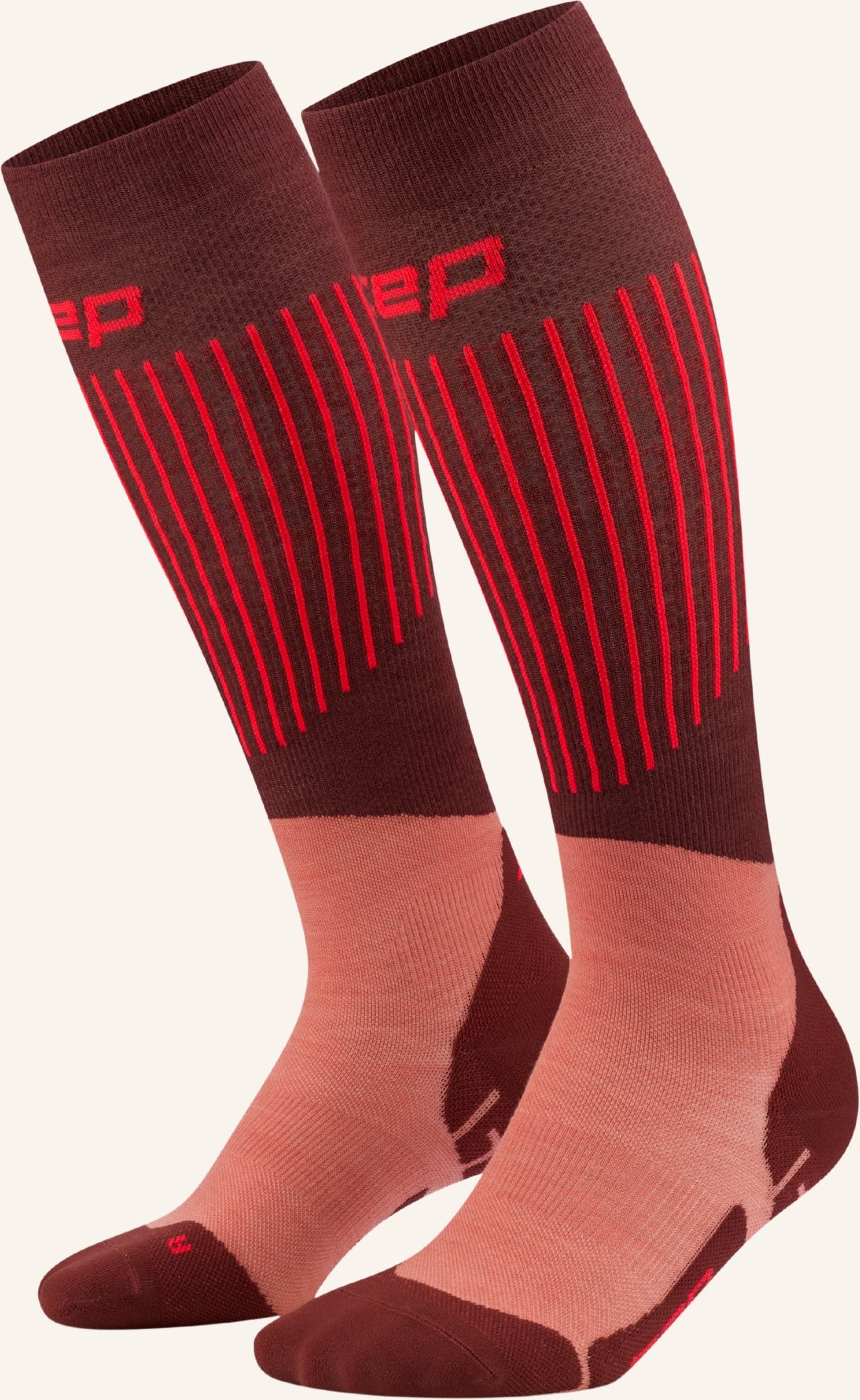 Thumbnail - Cep Skisocken Ultralight Compression - Tall 3.0 braun