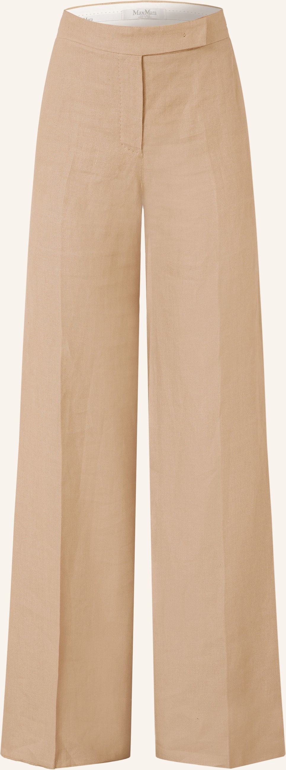 Max Mara Marlenehose Big Aus Leinen beige