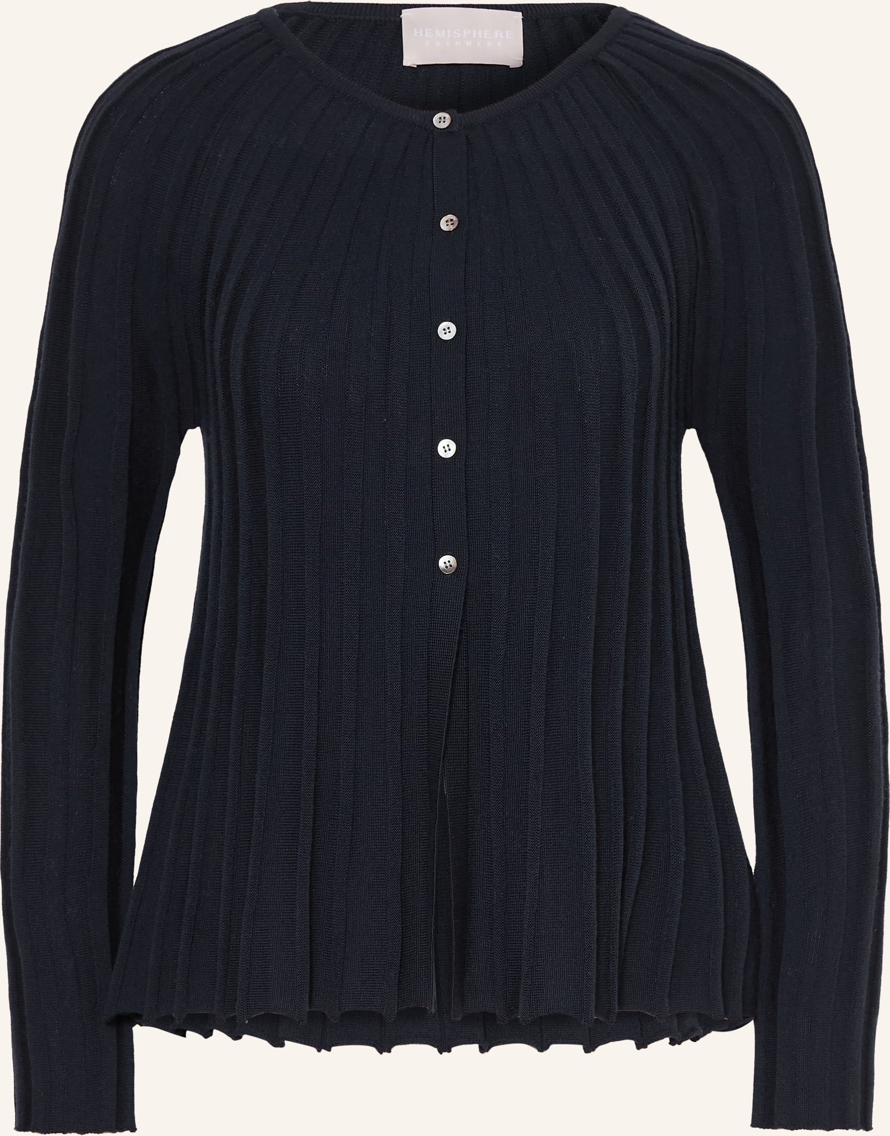 Hemisphere Strickjacke Aus Merinowolle blau