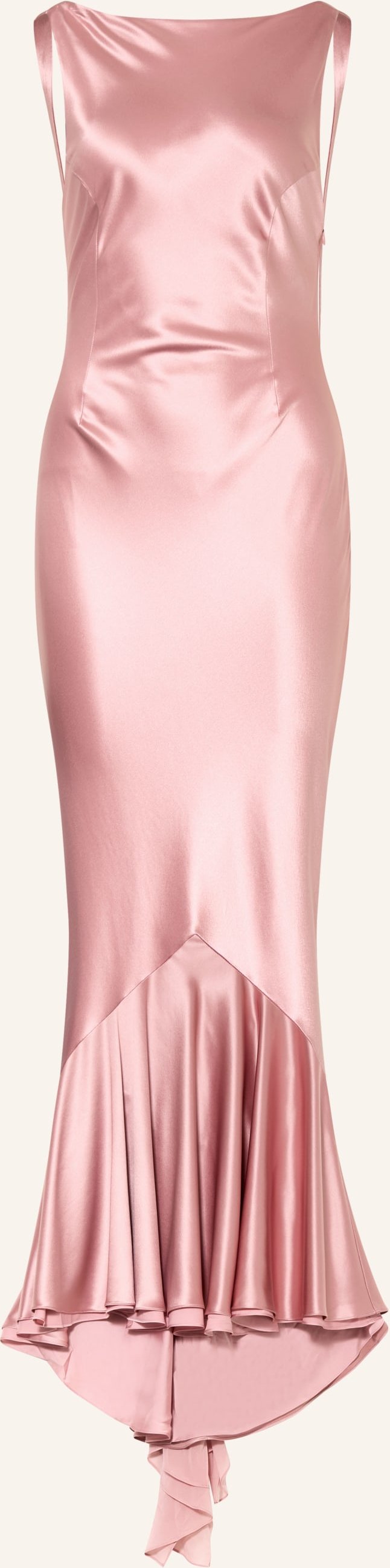 Retrofête Abendkleid Ambrosia Mit Volants rosa