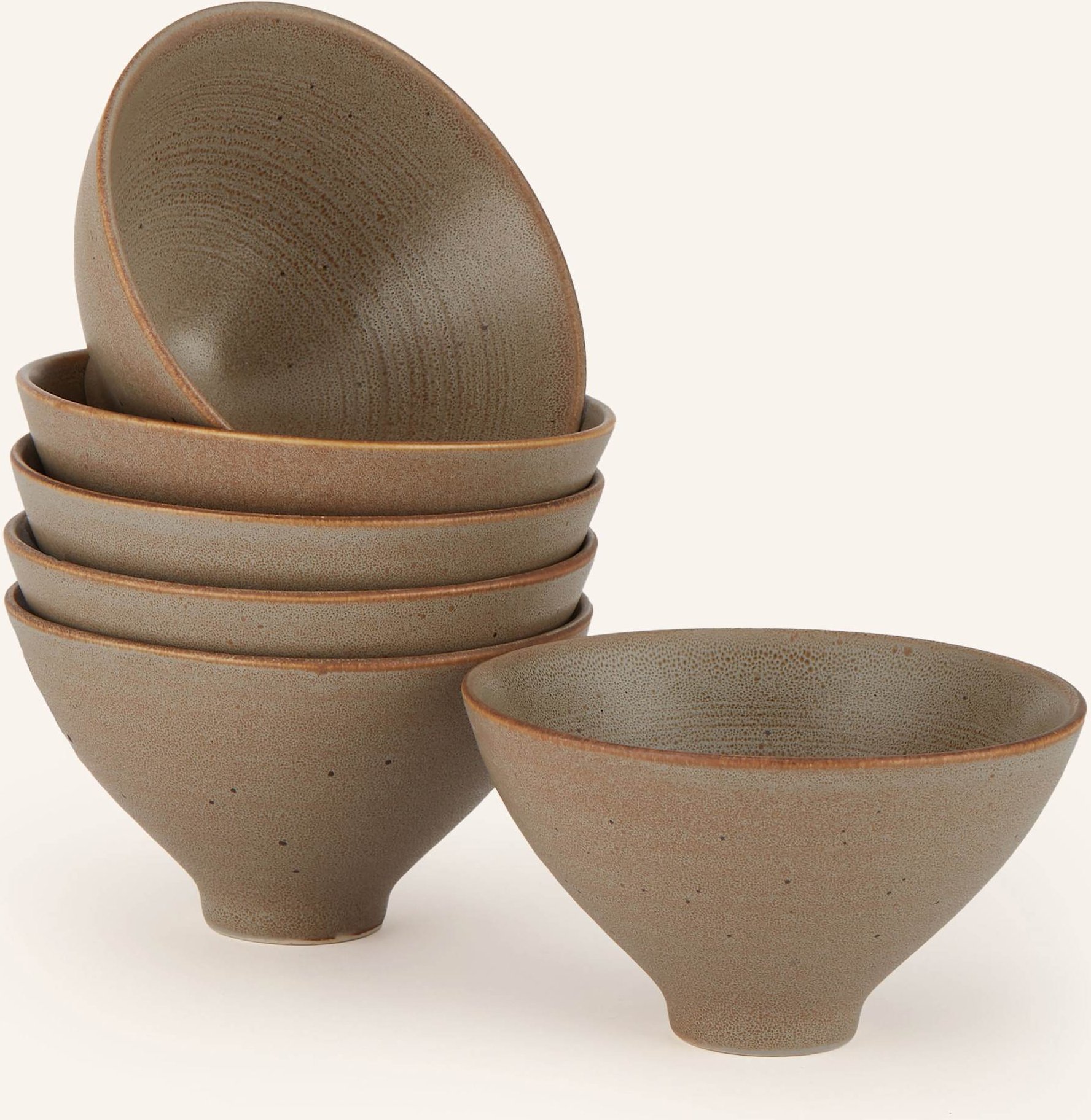 Blomus 6er-Set Schalen Kumi braun