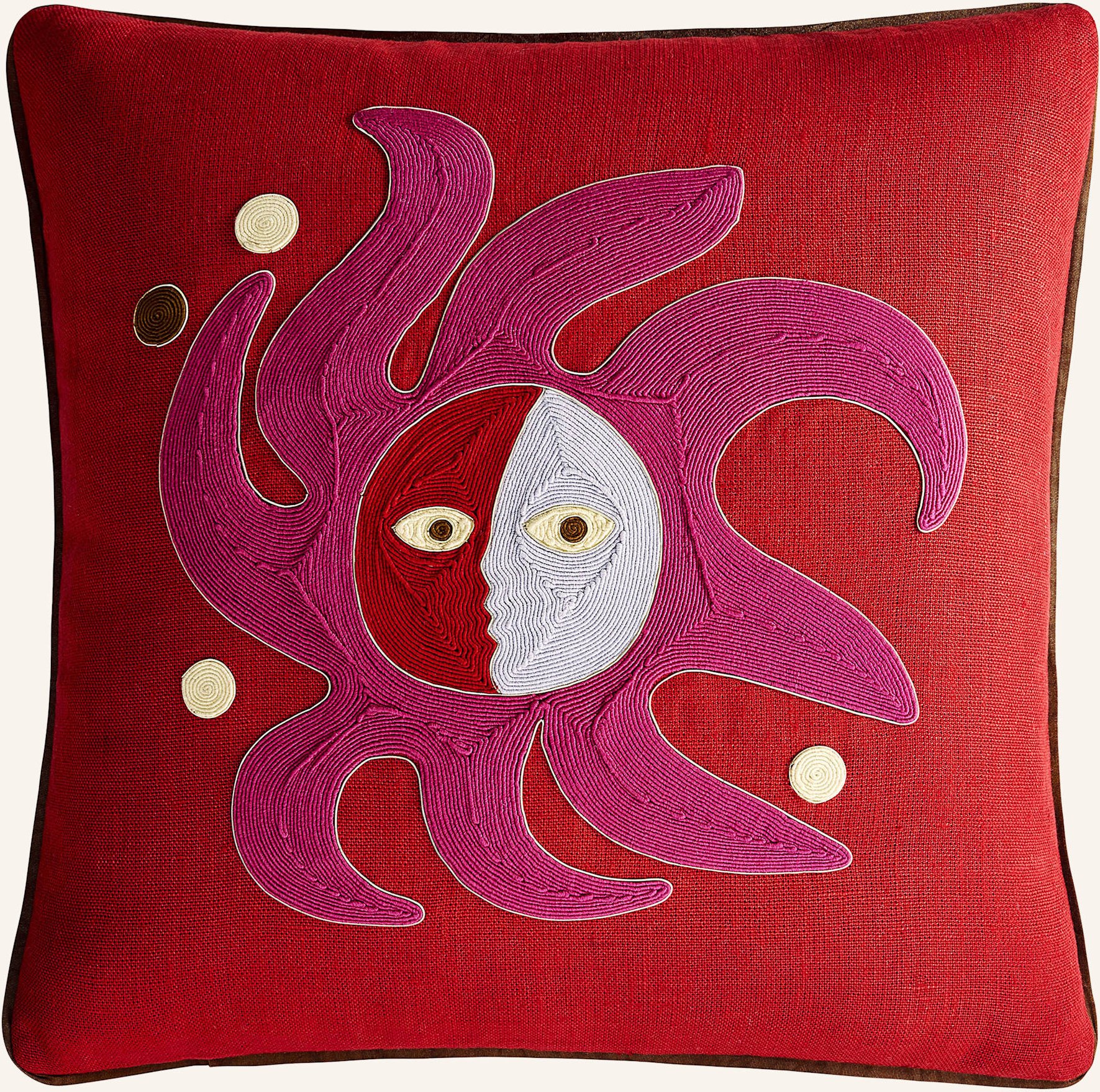 Jonathan Adler Dekokissen Sun rot