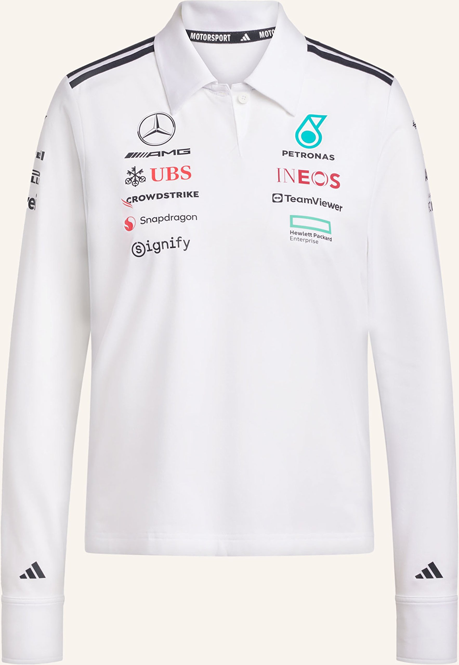 Adidas Jersey-Poloshirt Mercedes - Amg Petronas Formula One Team weiss