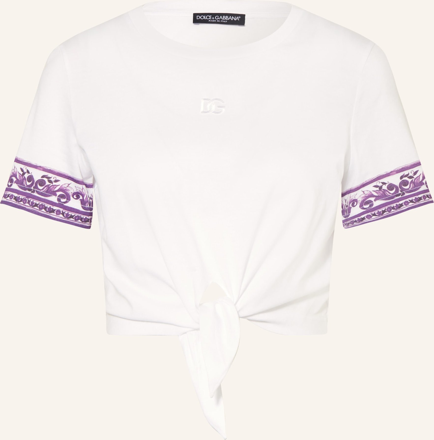 Dolce & Gabbana Cropped-Shirt lila