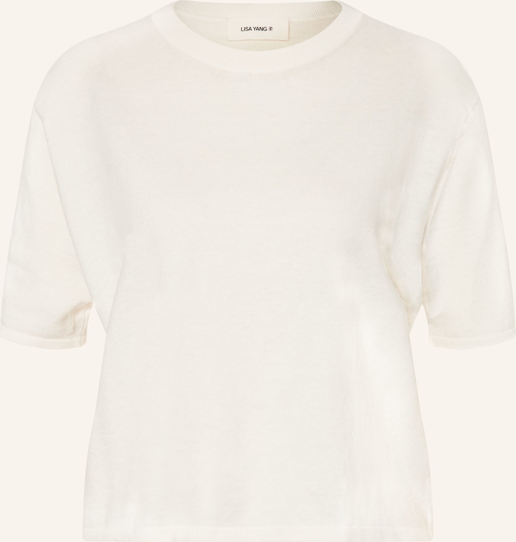 Lisa Yang Strickshirt Mit Cashmere weiss