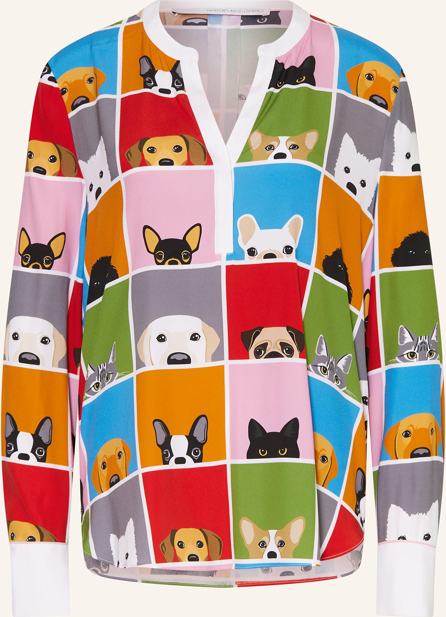 Herzen's Angelegenheit Blusenshirt Aus Seide rot