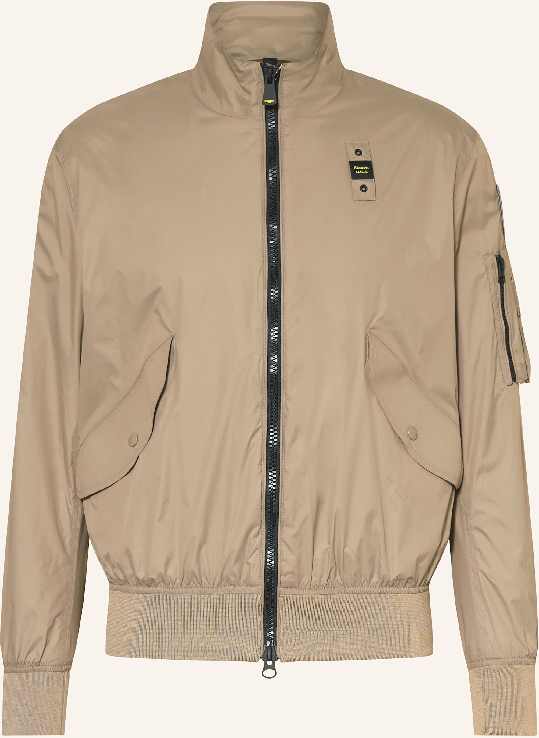 Thumbnail - Blauer Blouson Badger beige