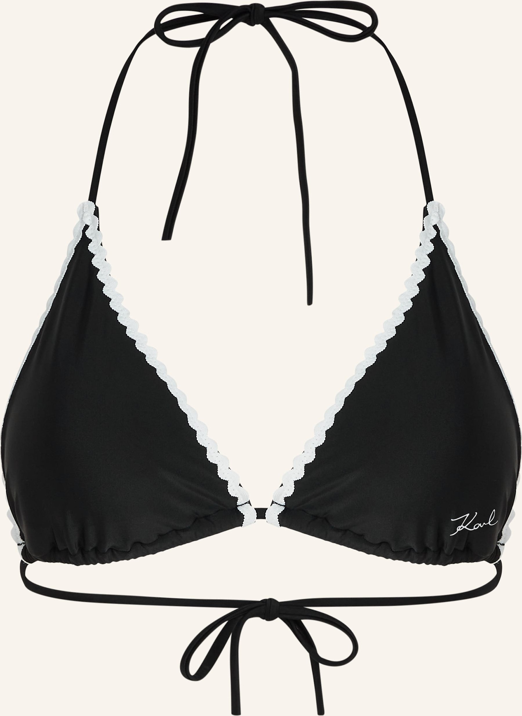 Karl Lagerfeld Bikini-Top schwarz
