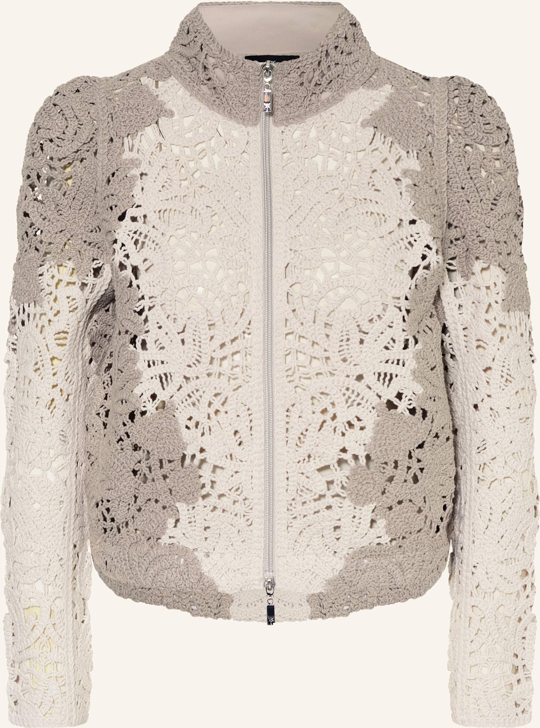 Monari Häkeljacke beige