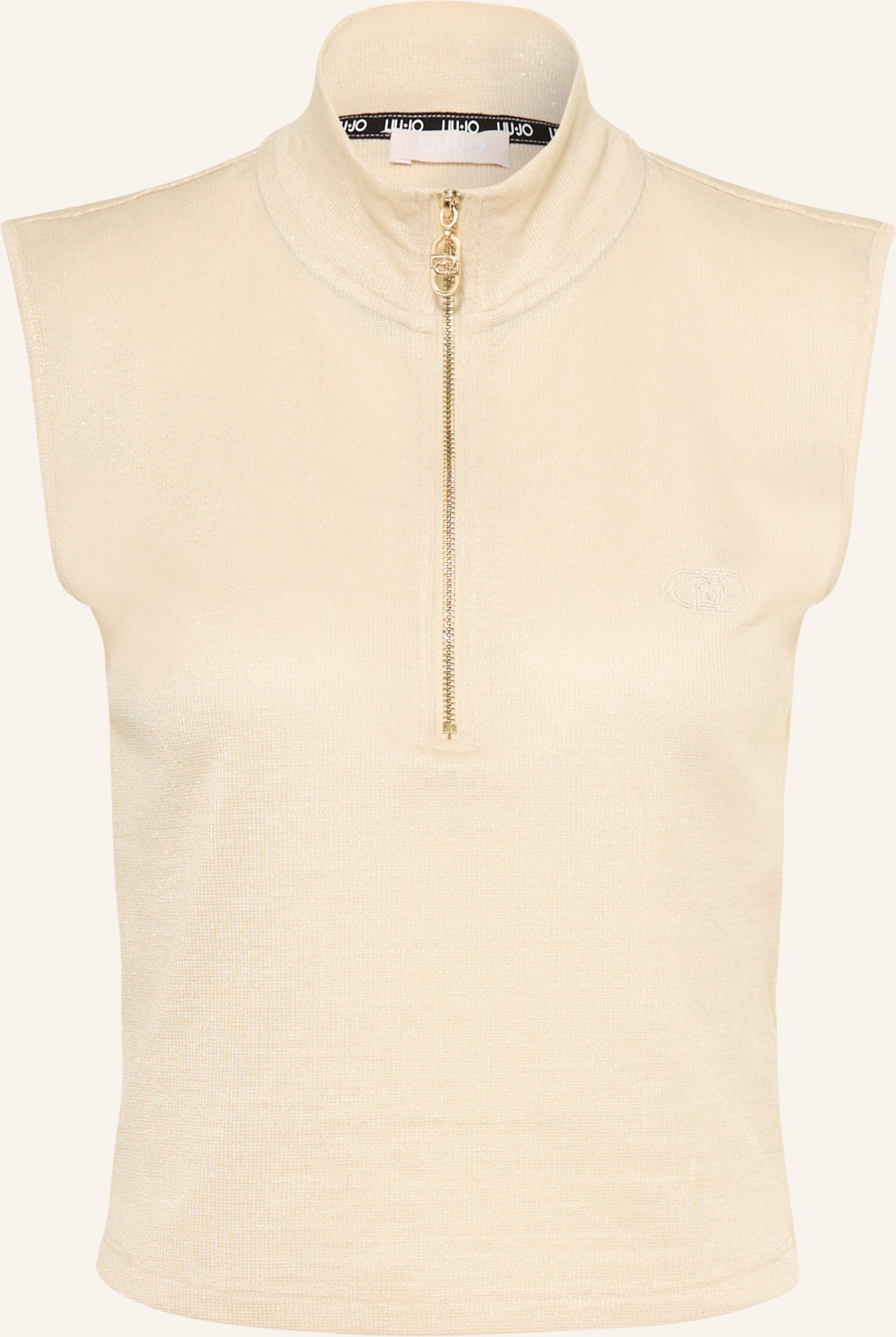 Liu Jo Top Mit Glitzergarn beige