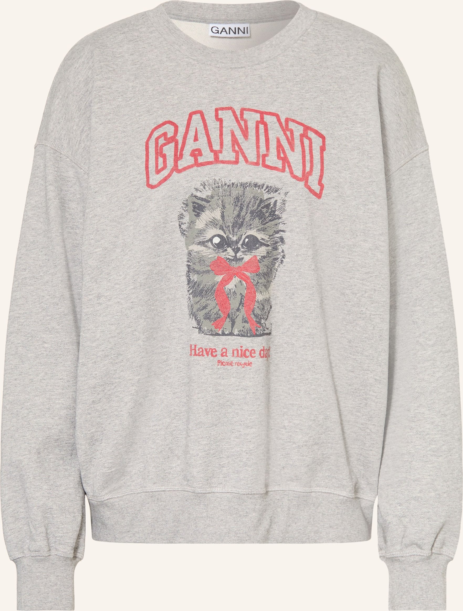 Ganni Sweatshirt Margot grau