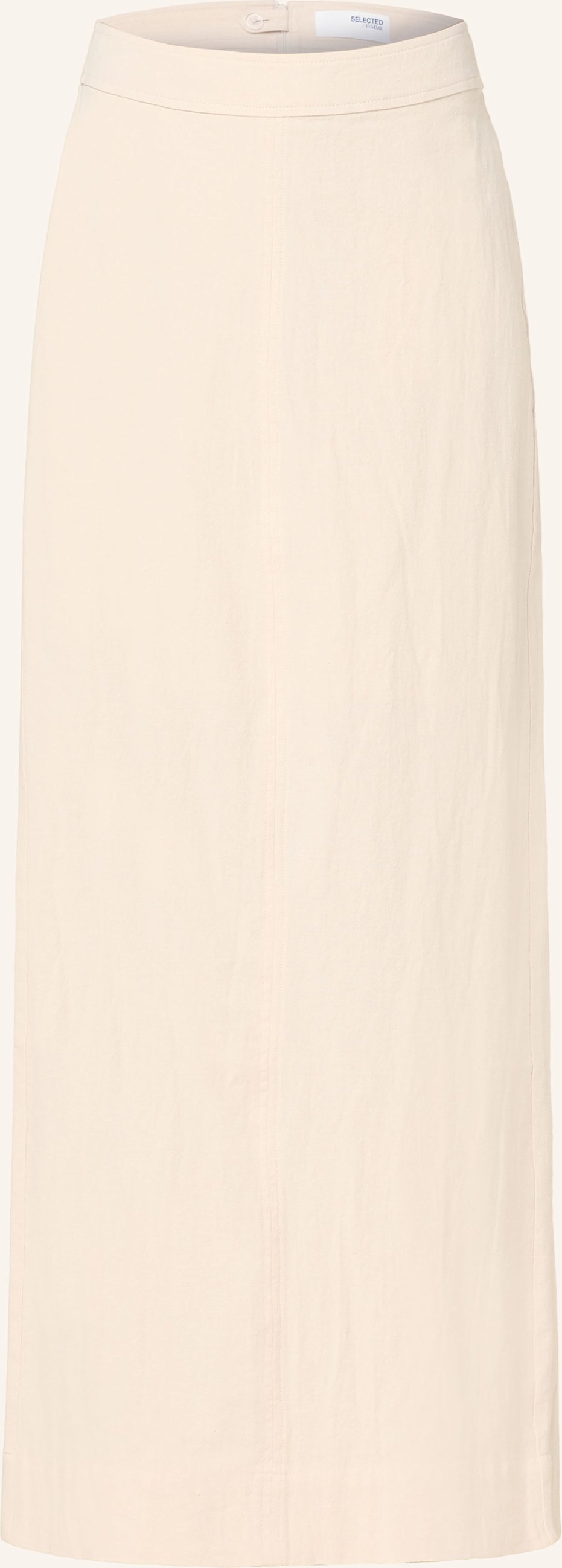 Selected Femme Rock Mit Leinen beige