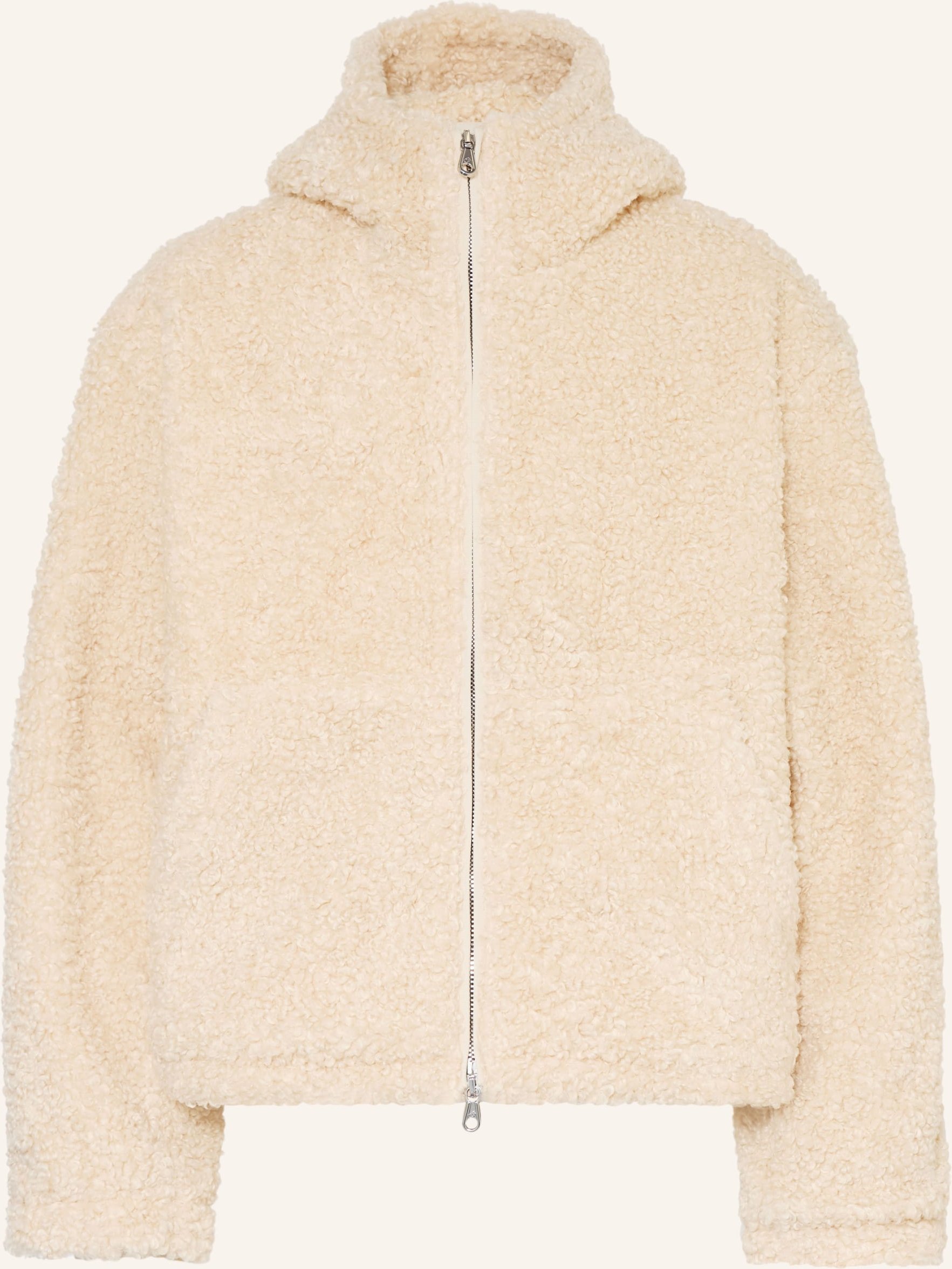 Cole Buxton Teddyfell-Jacke weiss