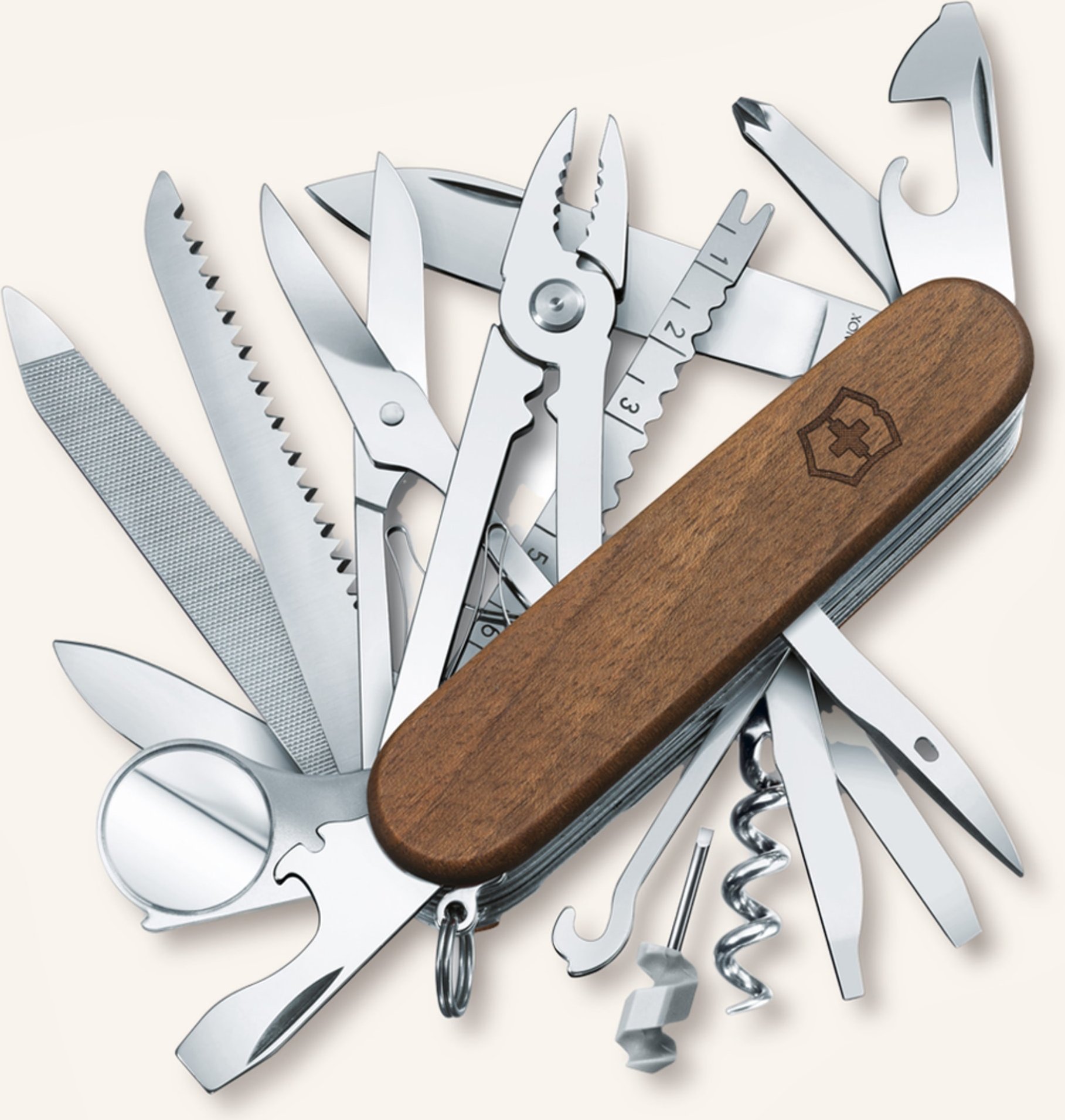 Victorinox Taschenmesser Swiss Champ Wood braun