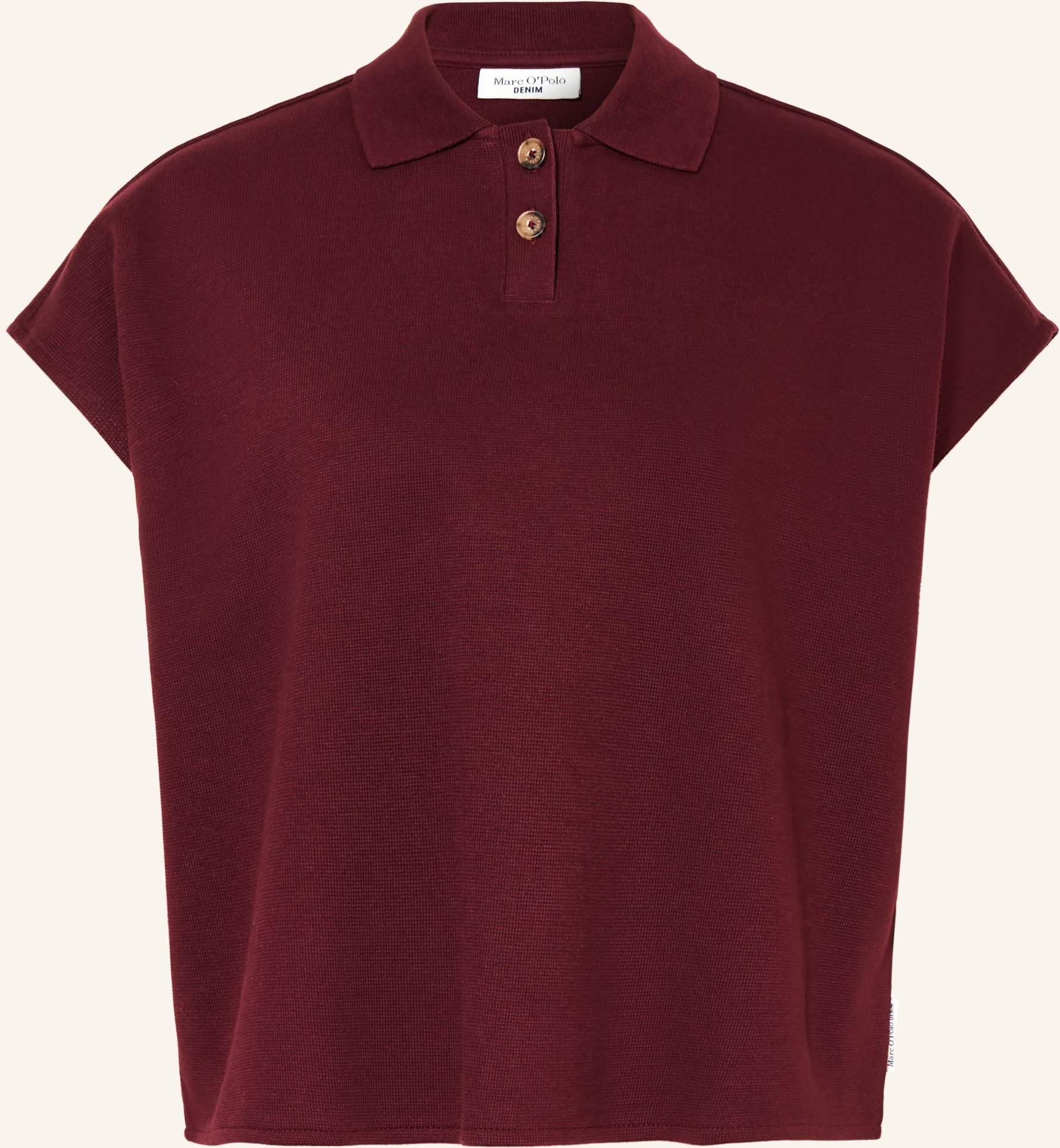 Marc O'polo Denim Piqué-Poloshirt rot