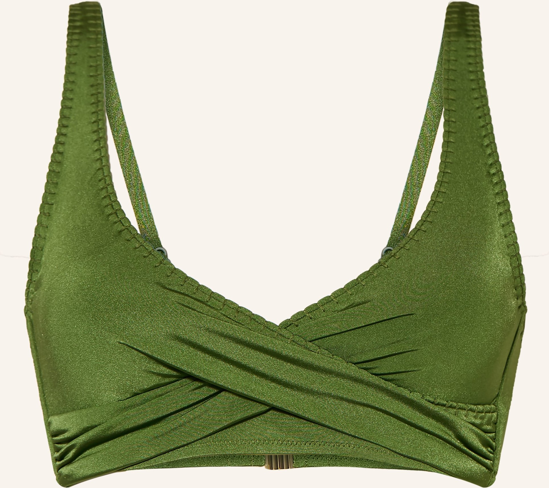 Watercult Bustier-Bikini-Top Crafted Essentials In Wickeloptik gruen