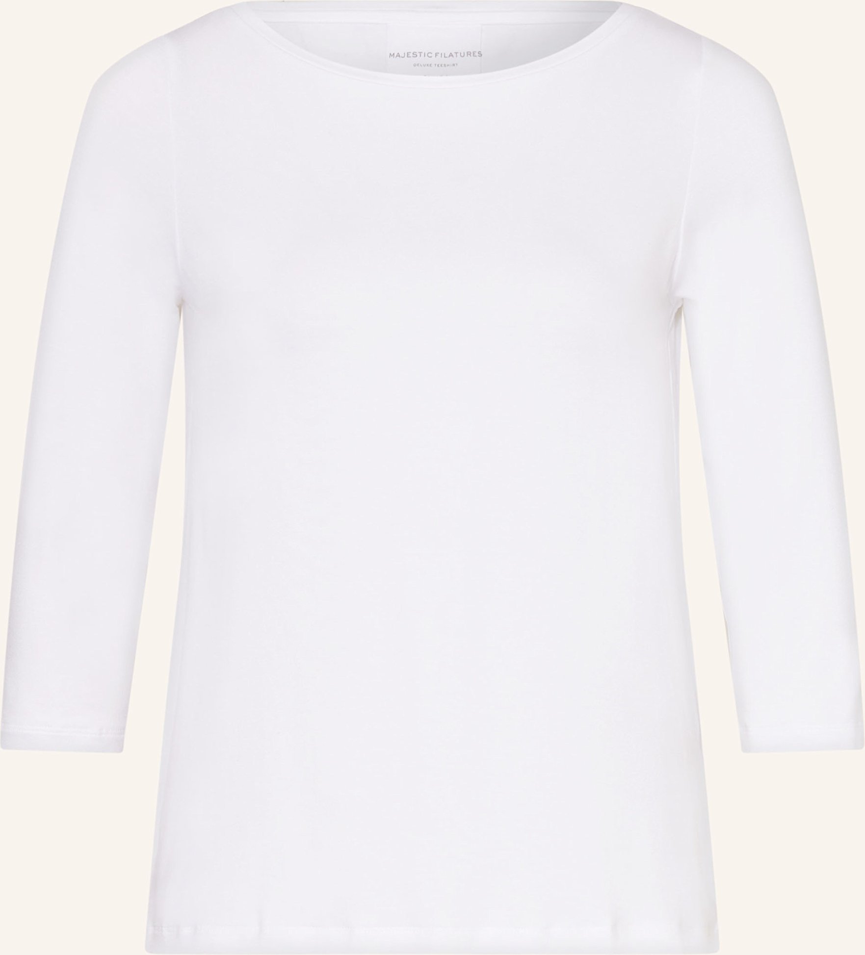 Majestic Filatures Shirt Mit 3/4-Arm weiss