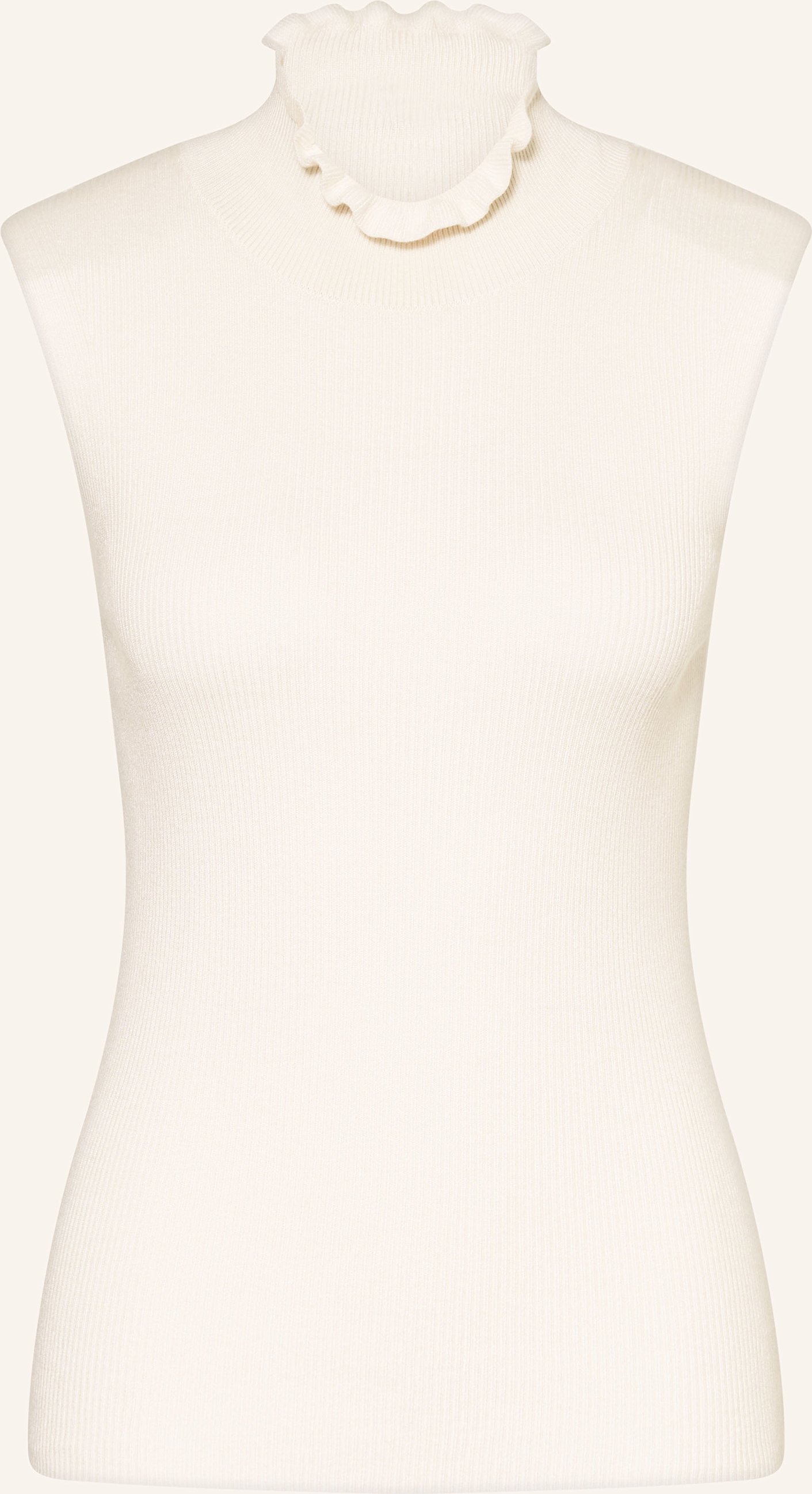 Darling Harbour Stricktop Mit Rüschen weiss