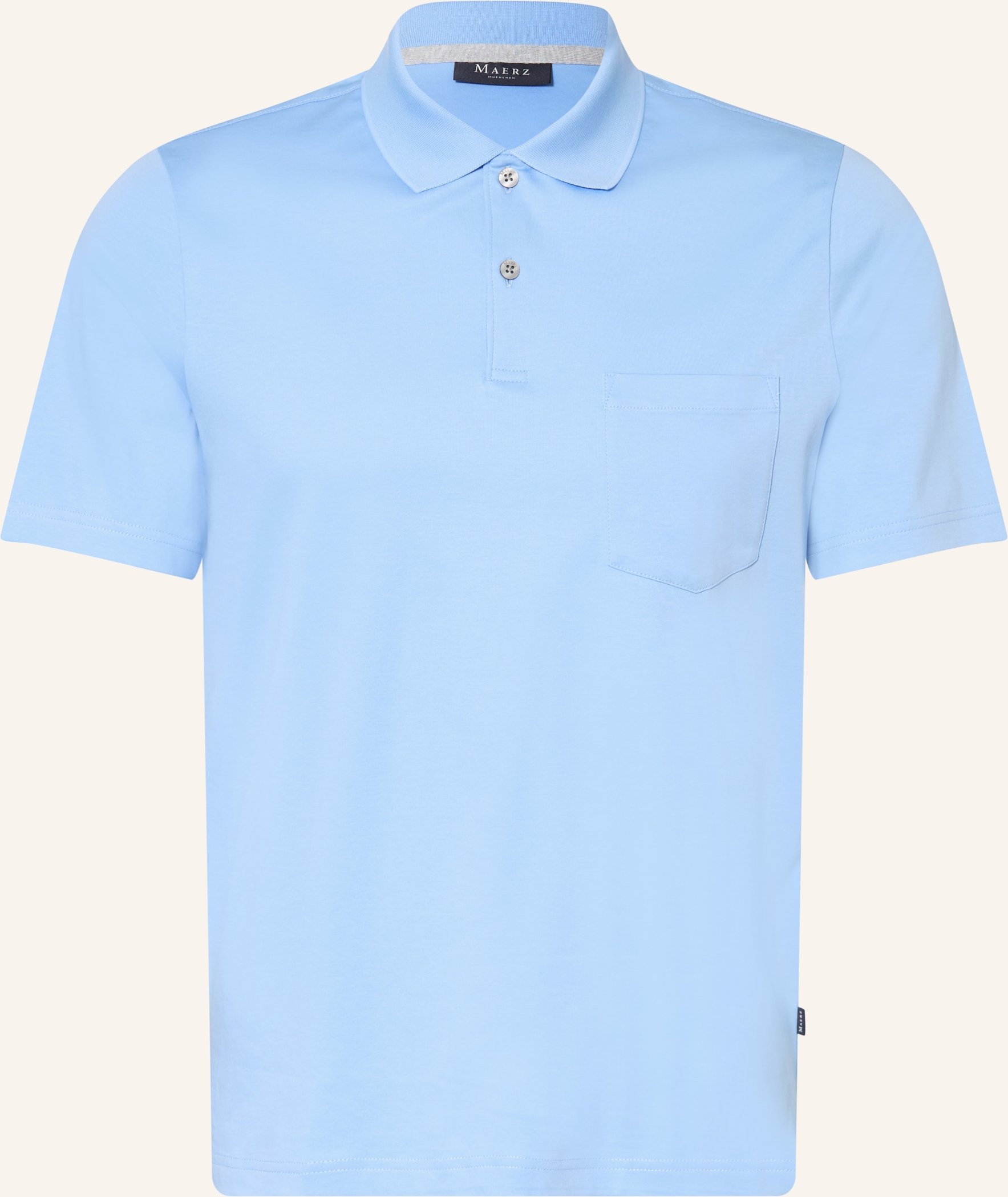 Maerz Muenchen Jersey-Poloshirt blau
