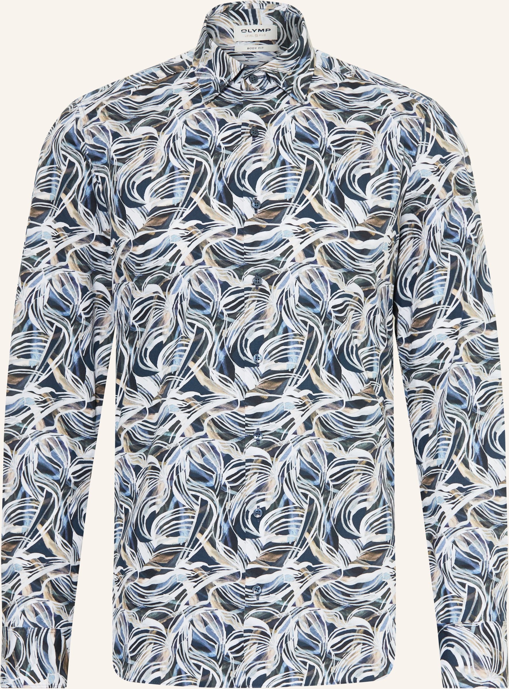 Thumbnail - Olymp Hemd Body Fit blau
