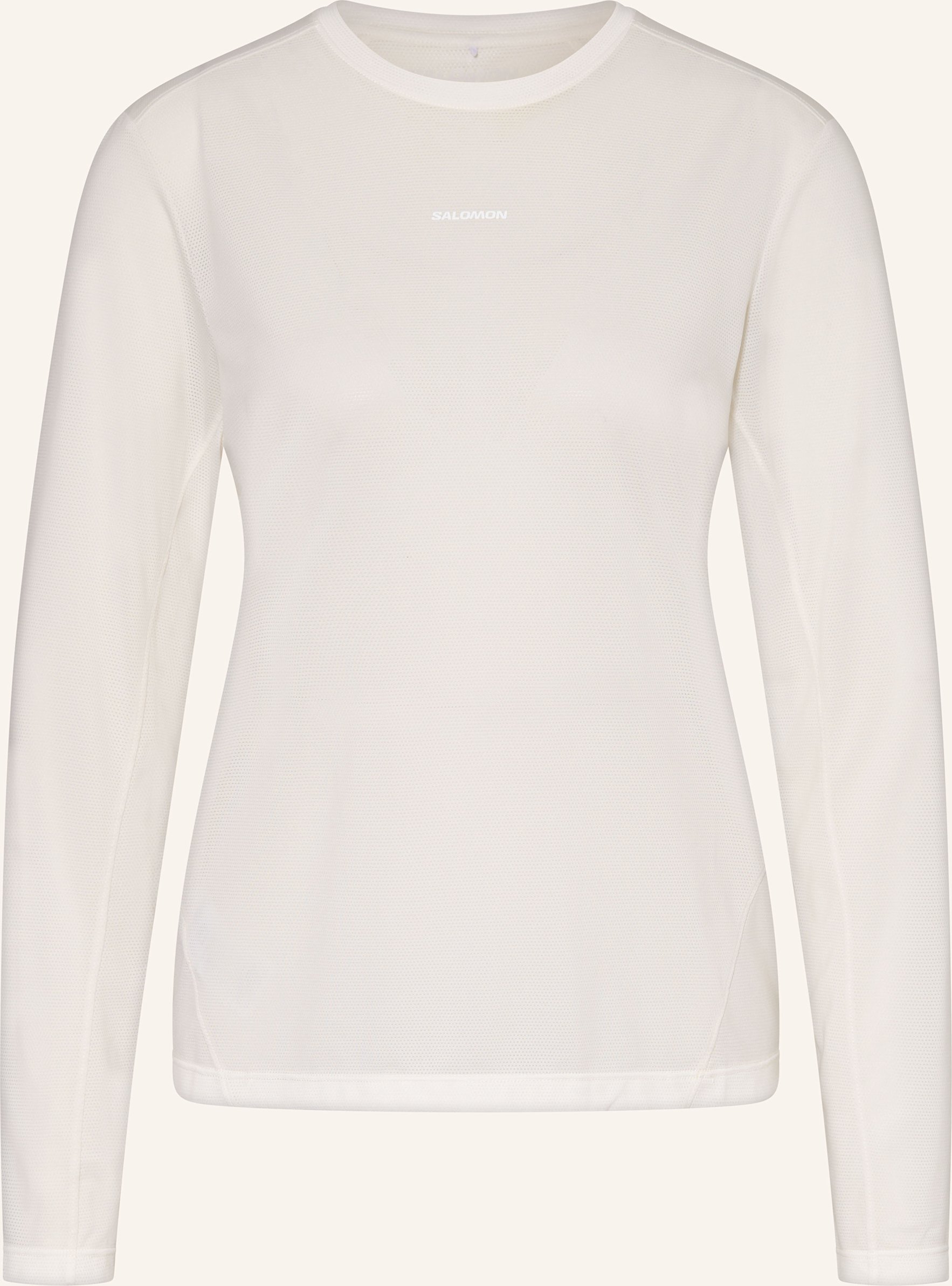 Thumbnail - Salomon Laufshirt Shkout Core Ls weiss