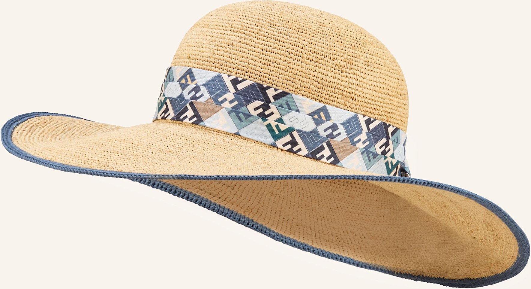Fendi Strohhut beige