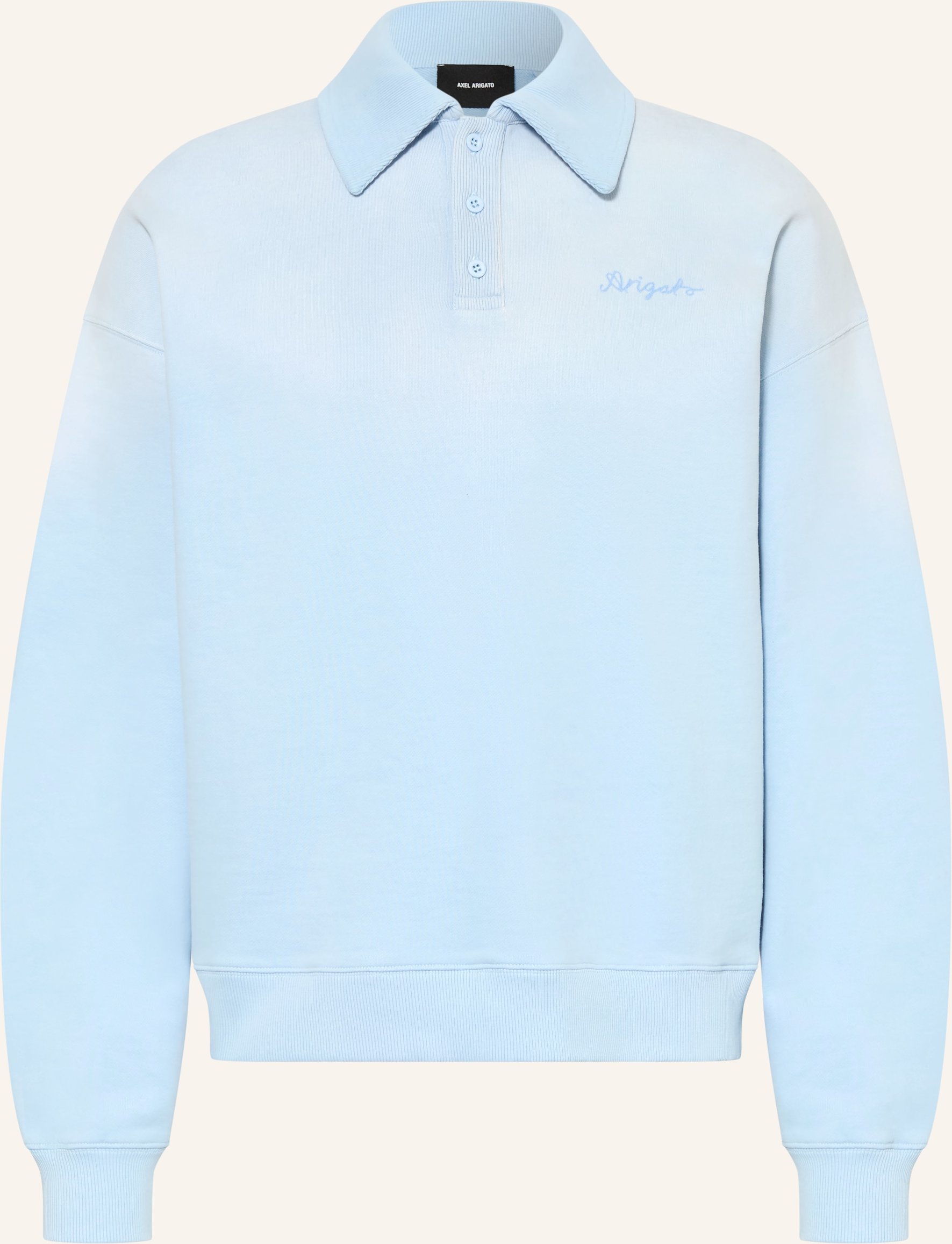 Axel Arigato Sweat-Poloshirt blau