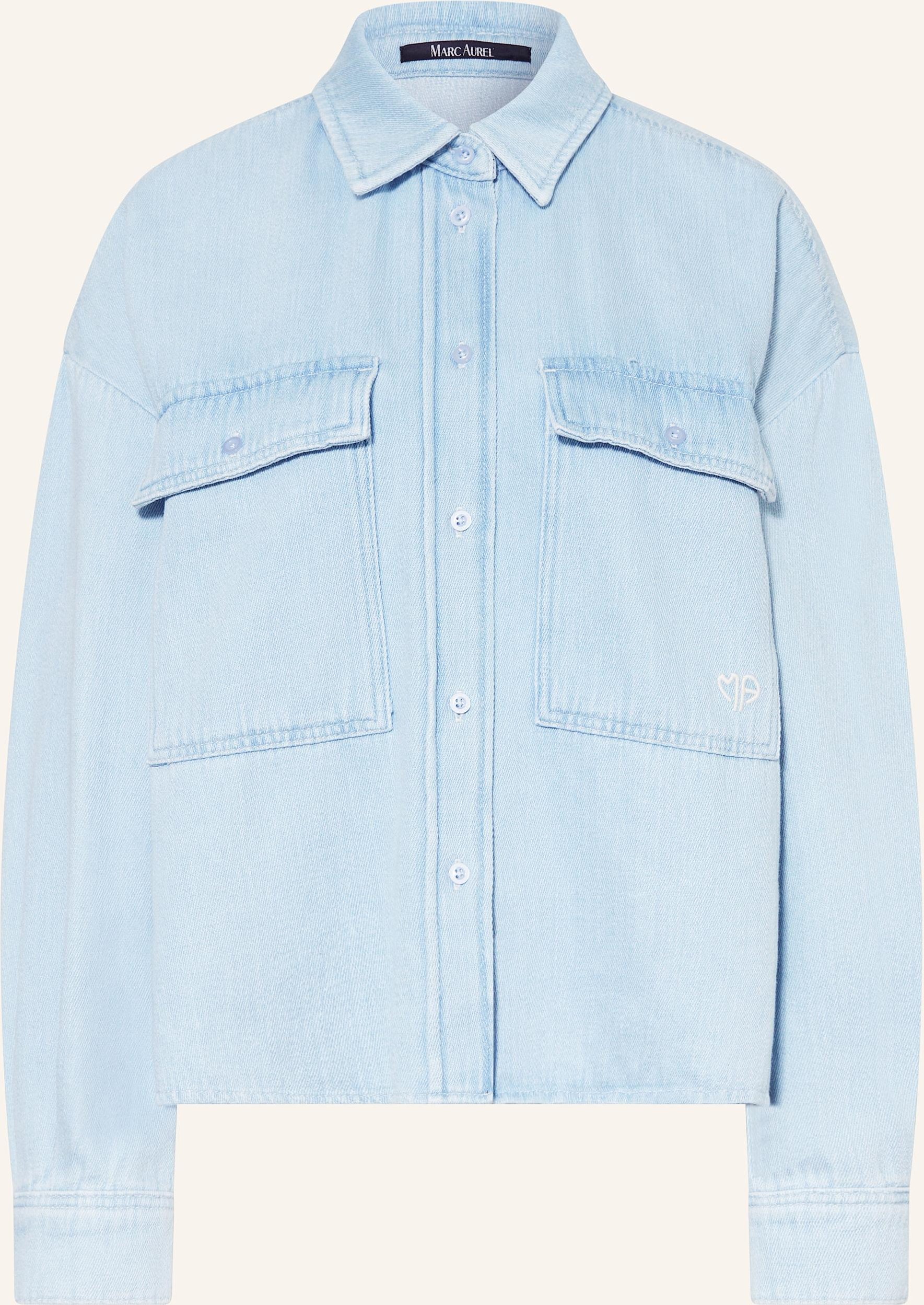 Marc Aurel Jeansbluse blau