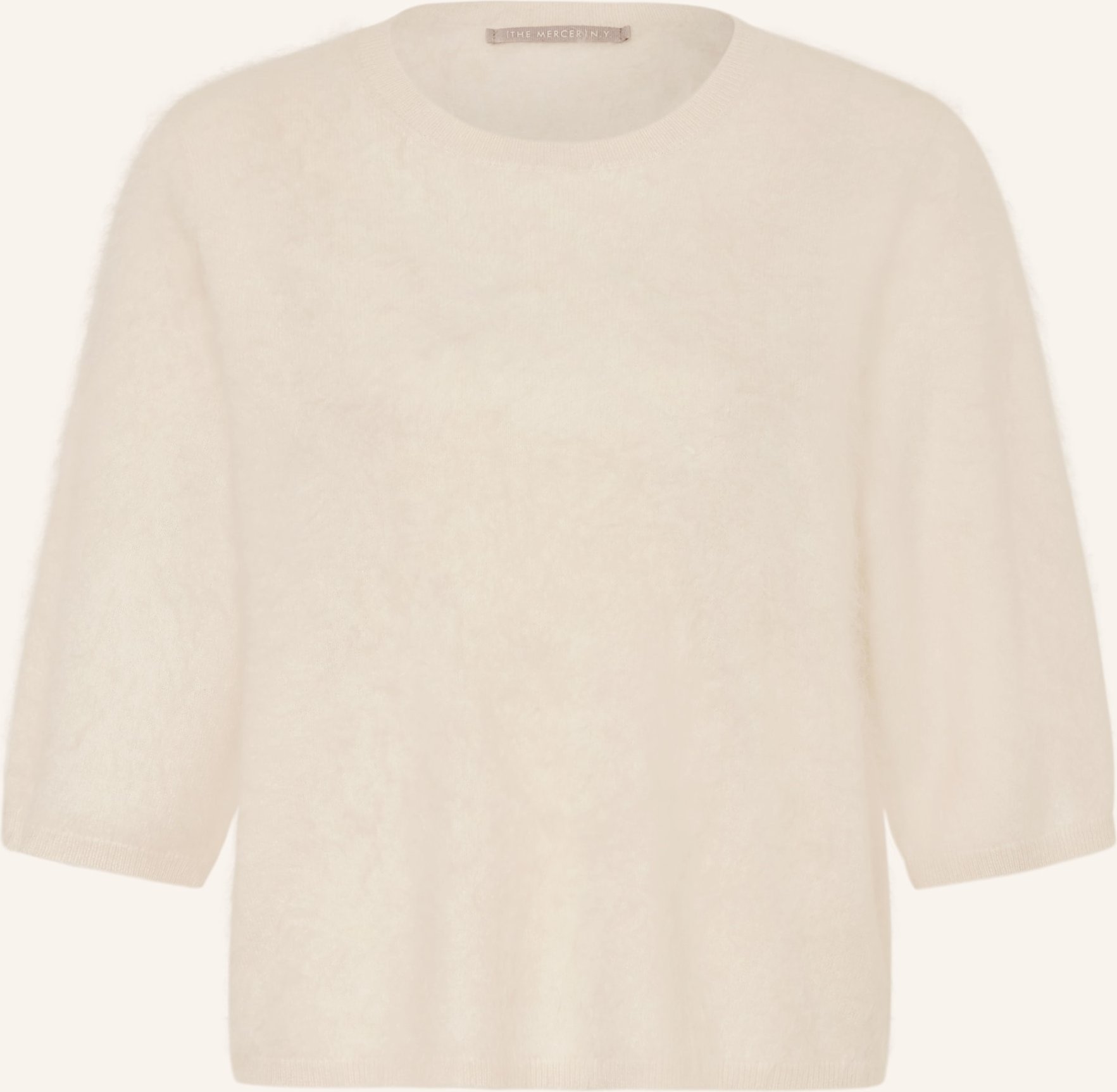 (The Mercer) N.Y. Cashmere-Pullover Mit 3/4-Arm beige