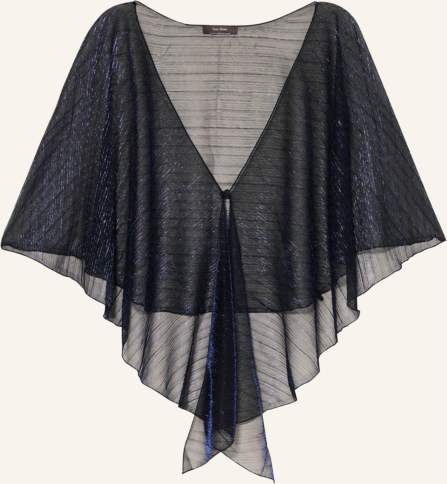Vera Mont Stola Mit Glitzergarn blau