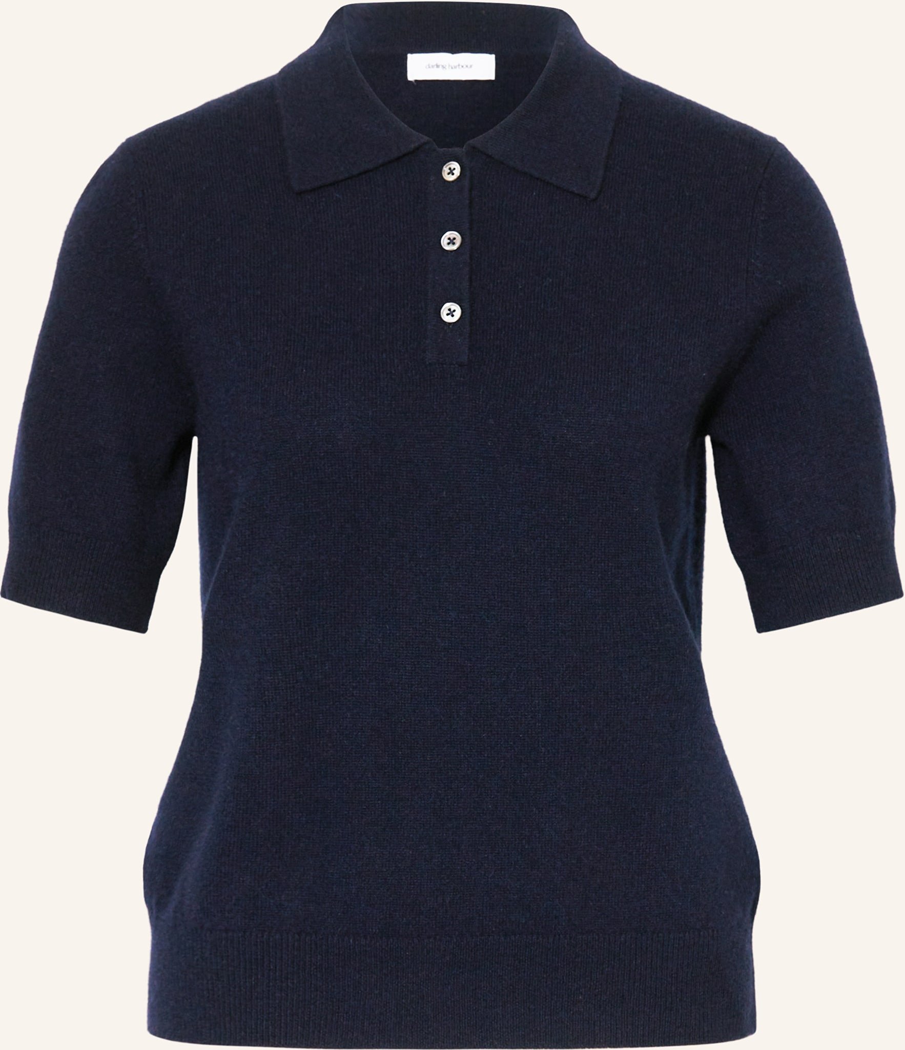 Darling Harbour Strick-Poloshirt Aus Cashmere blau