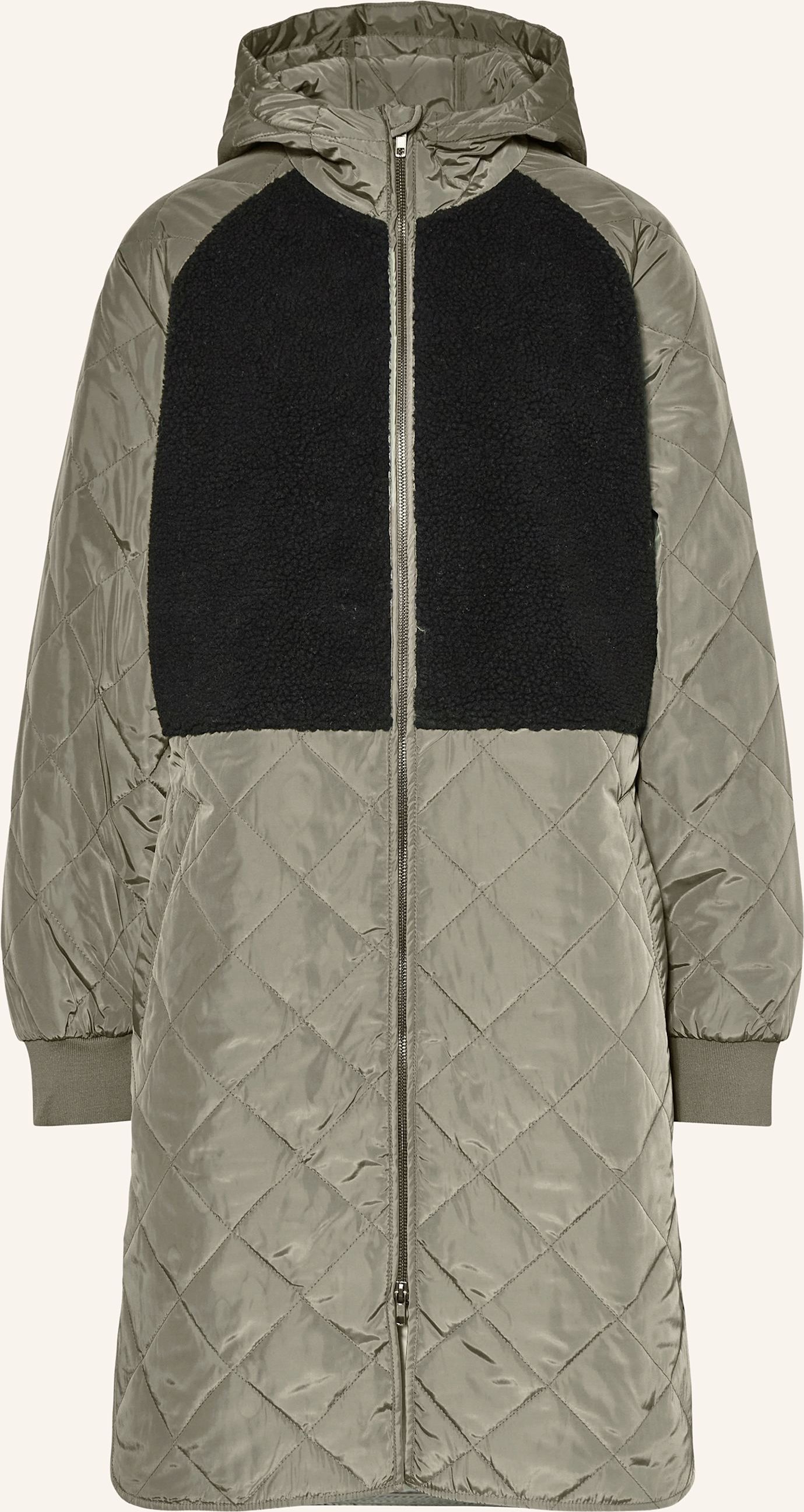 Msch Copenhagen Steppmantel Mschadelyn Kiara Im Materialmix schwarz