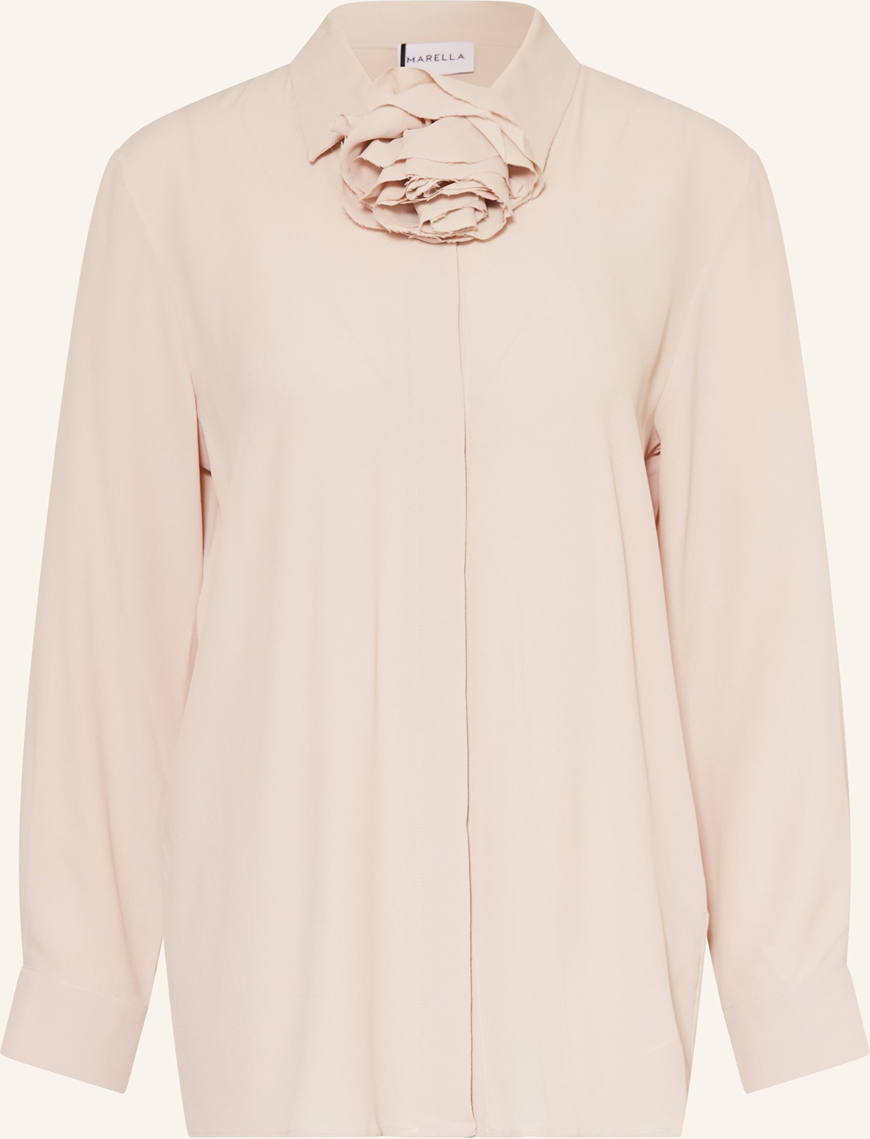 Marella Bluse Mit Abnehmbarer Schluppe beige
