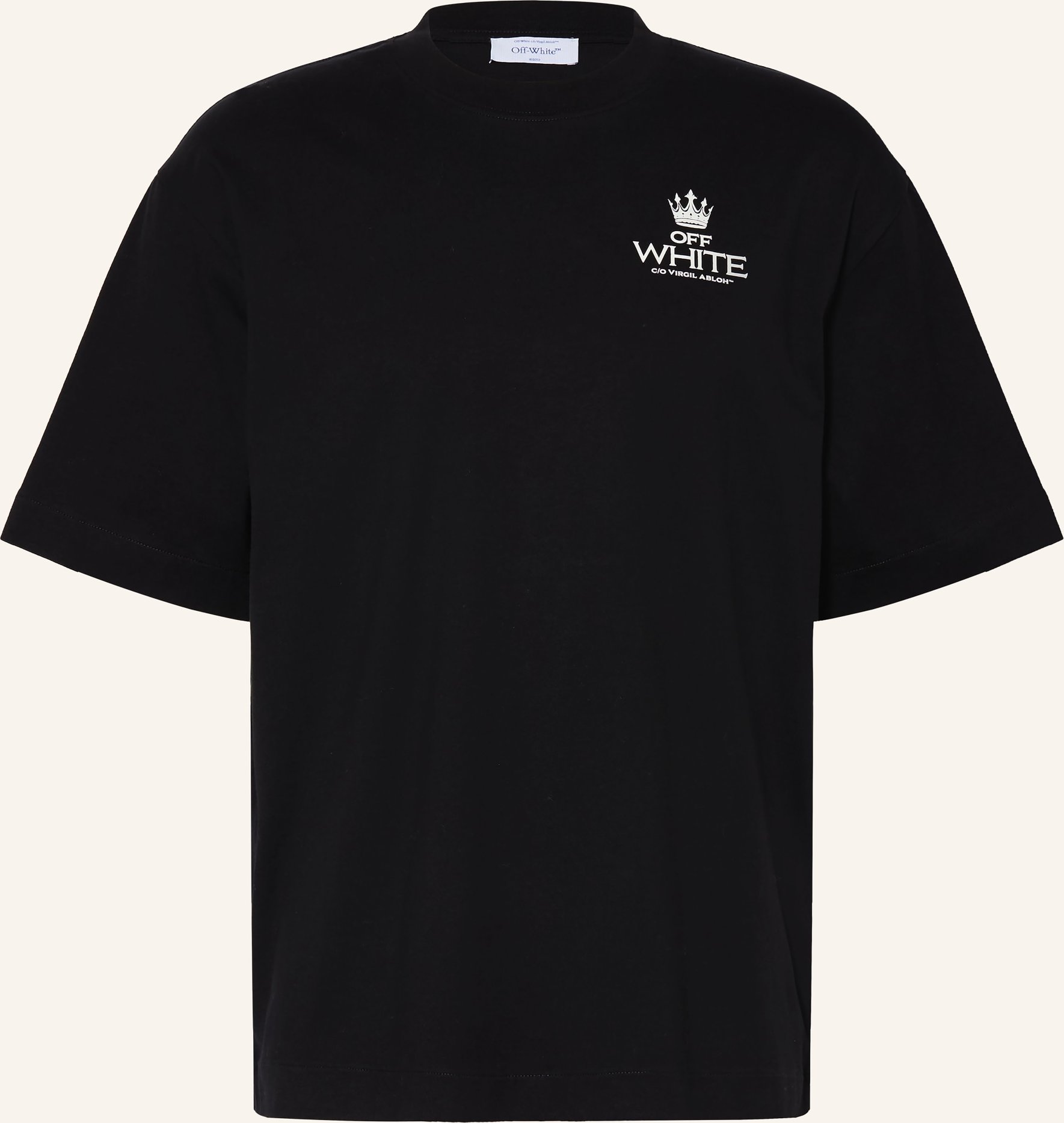 Off-White T-Shirt schwarz