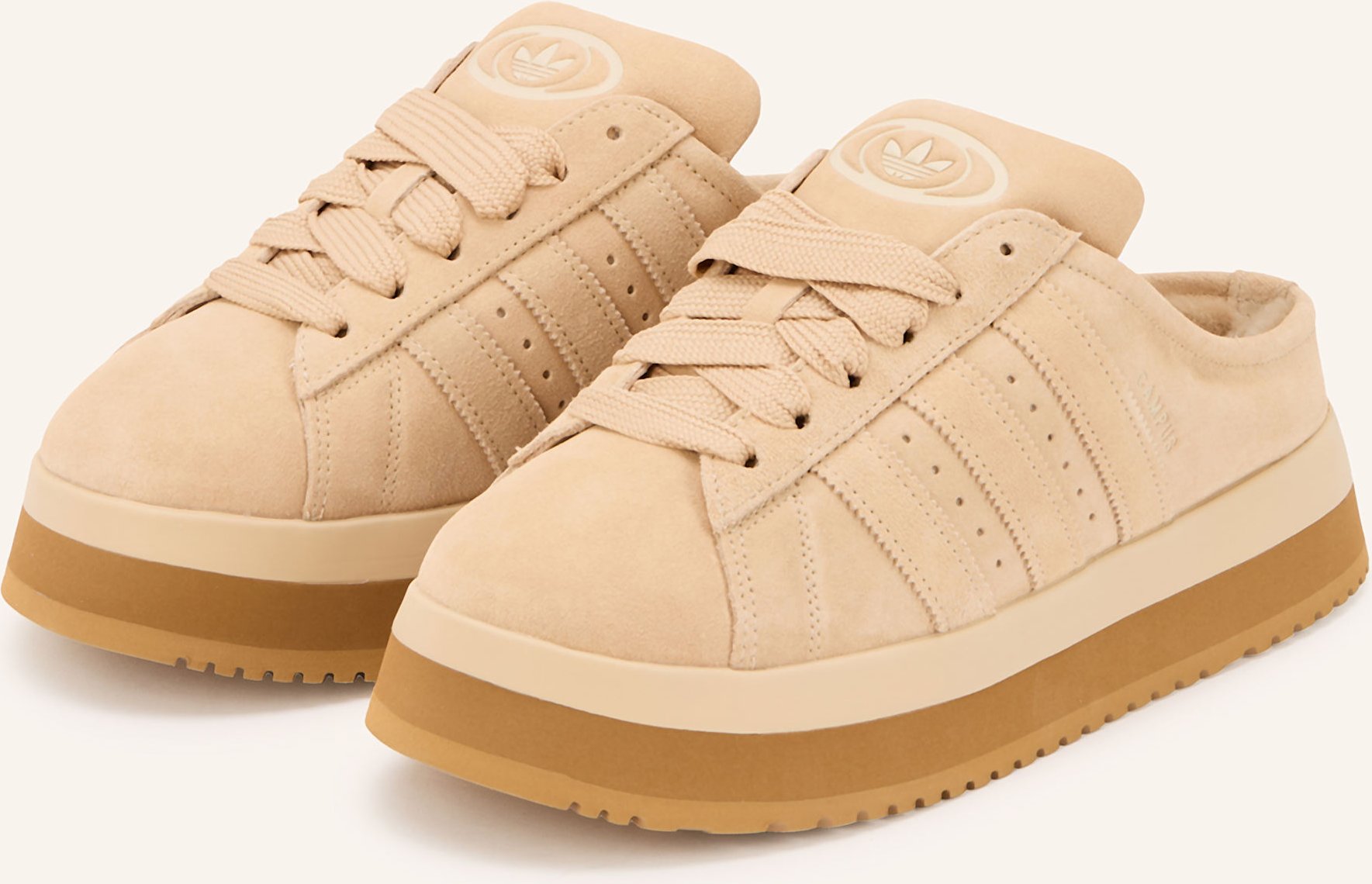 Adidas Originals Plateau-Mules Campus 00s braun
