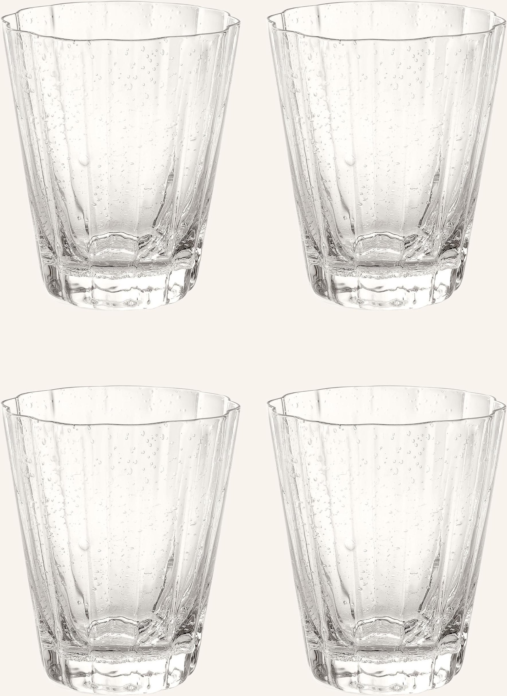 Thumbnail - Westwing Collection 4er-Set Wassergläser Scallop transparent
