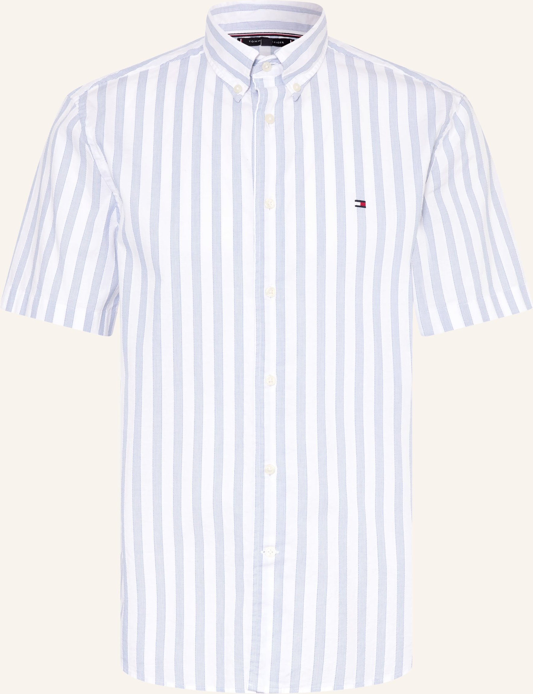 Tommy Hilfiger Kurzarm-Hemd Regular Fit weiss