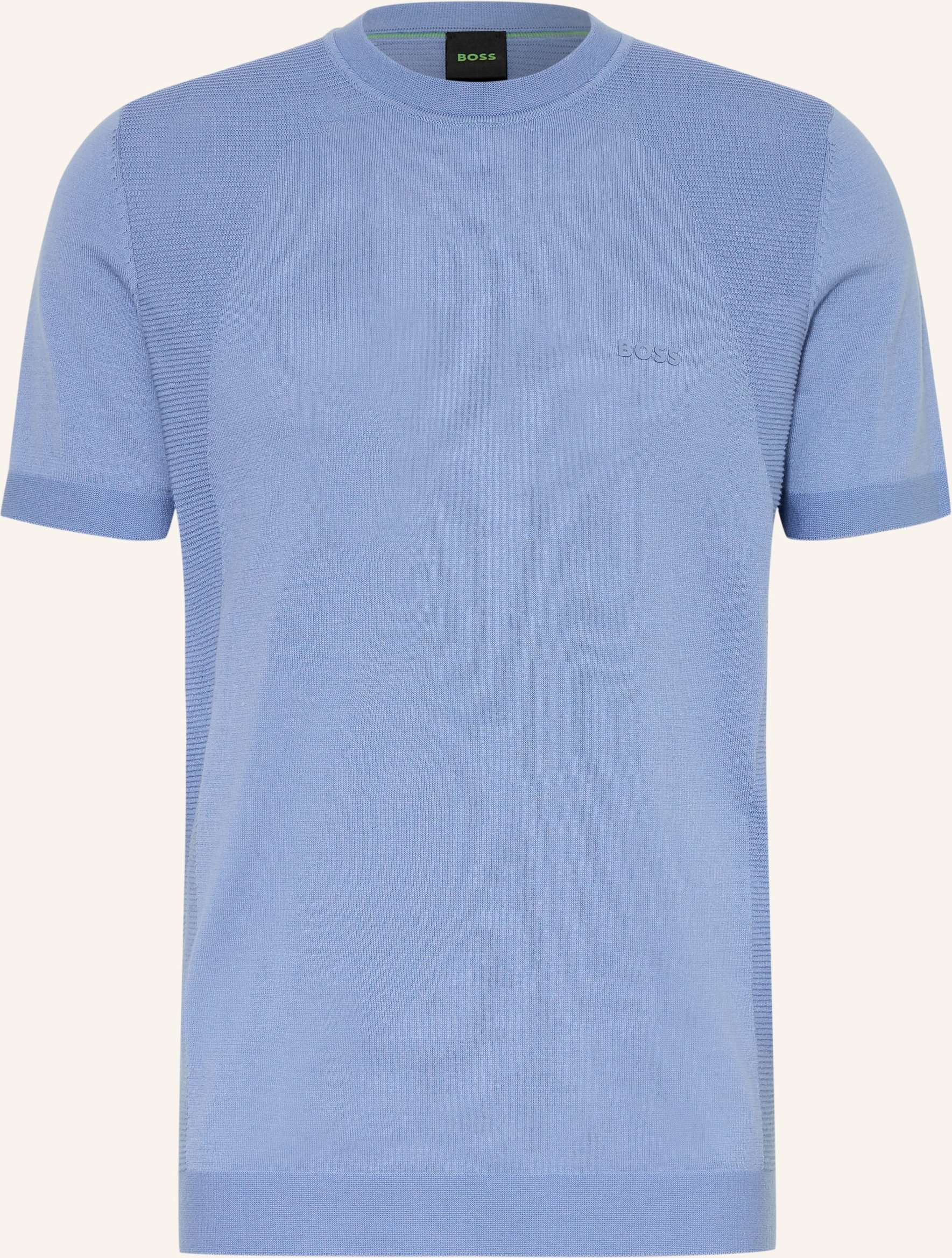 Boss Strickshirt Momentum-Lite blau