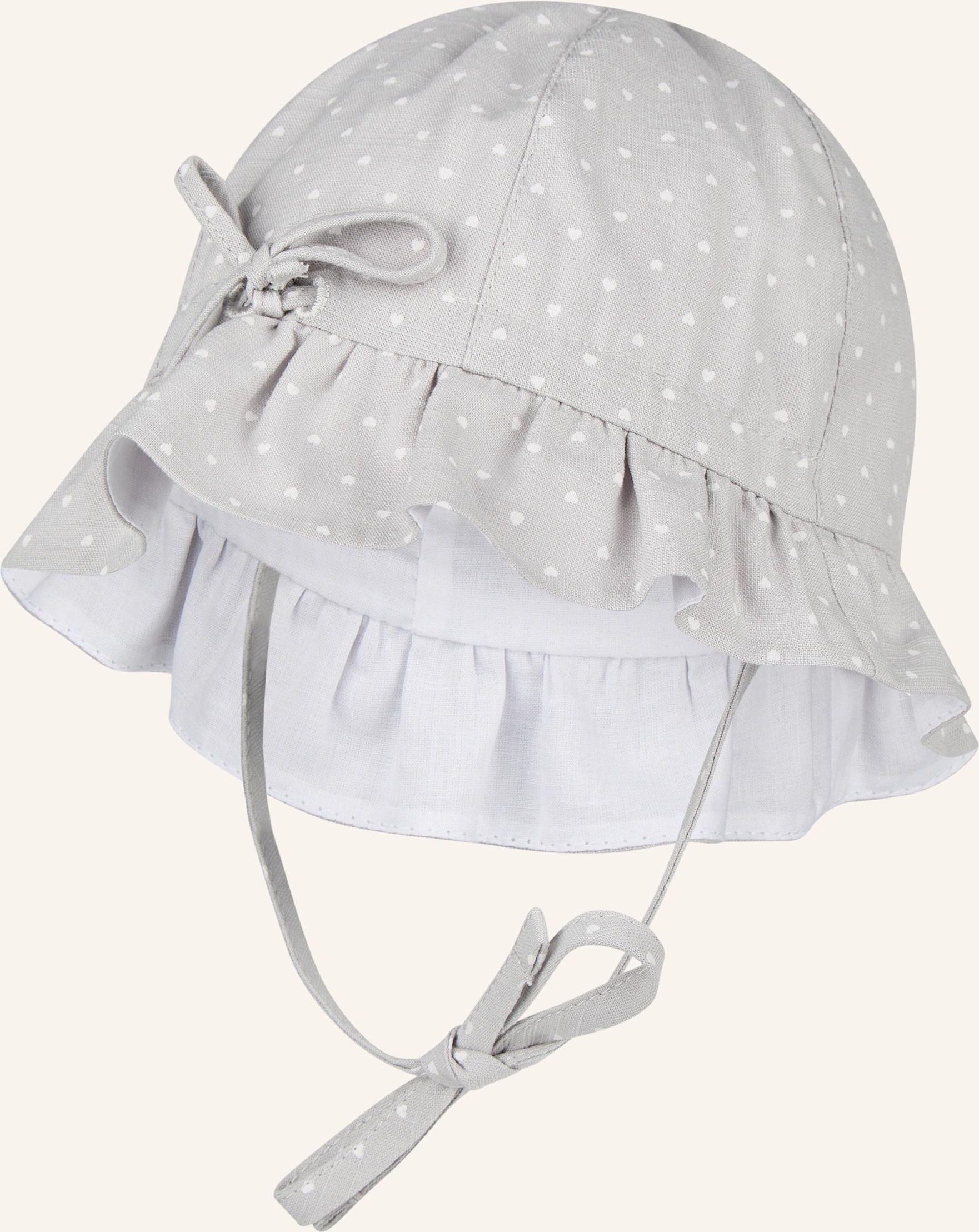 Sterntaler Hut Kleine Herzen grau