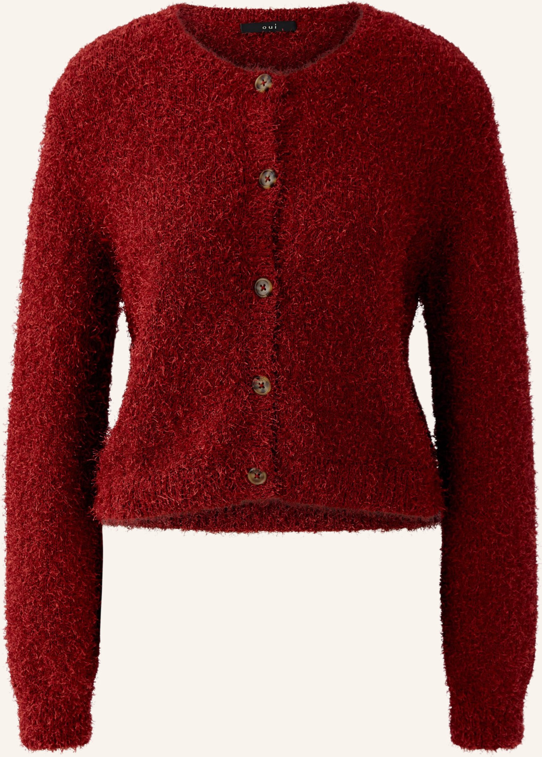 Oui Strickjacke rot