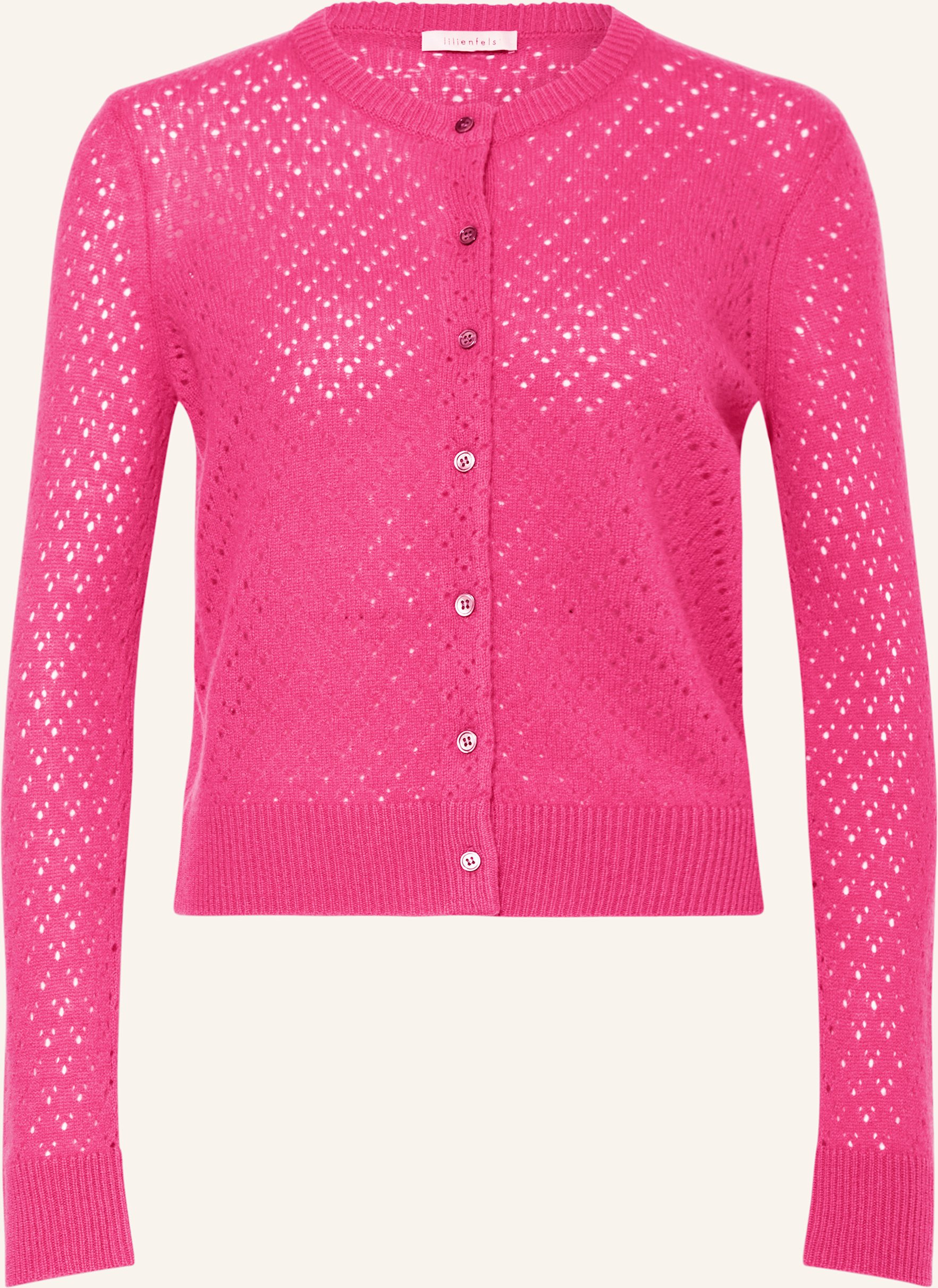Lilienfels Strickjacke Aus Cashmere pink