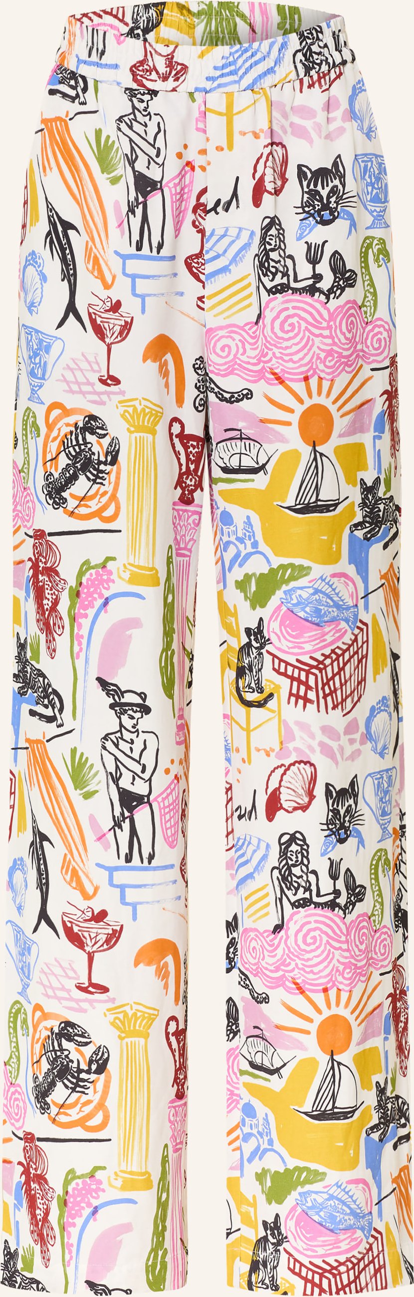 Closed Marlenehose Winona pink