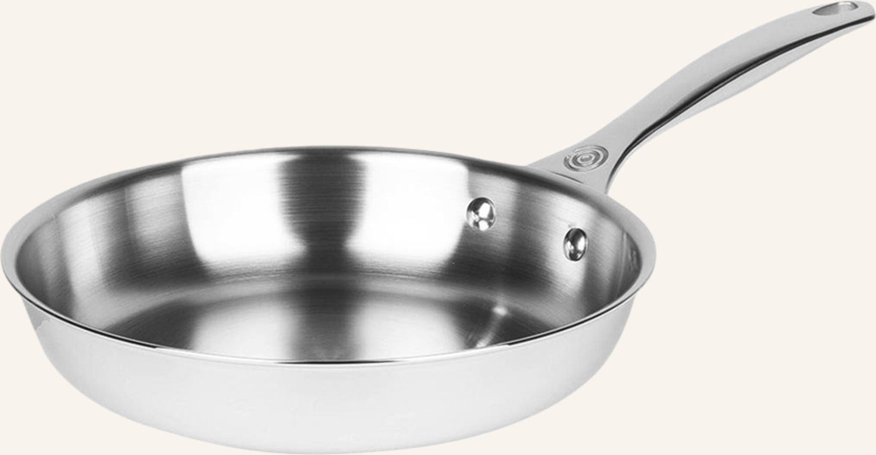 Le Creuset Bratpfanne 3-Ply Plus silber