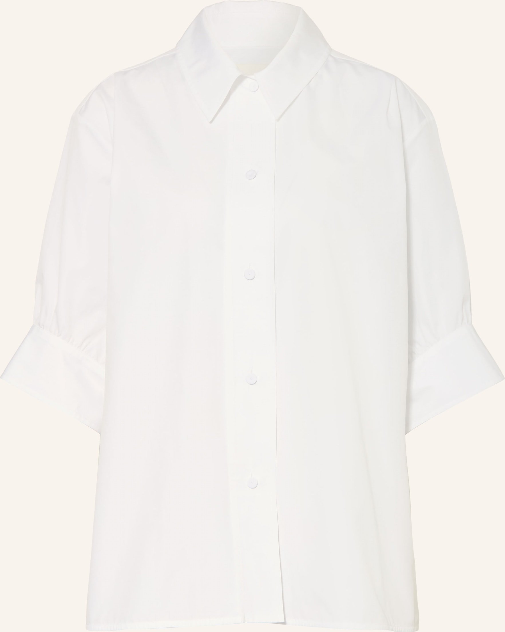 Jil Sander Hemdbluse Mit 3/4-Arm weiss