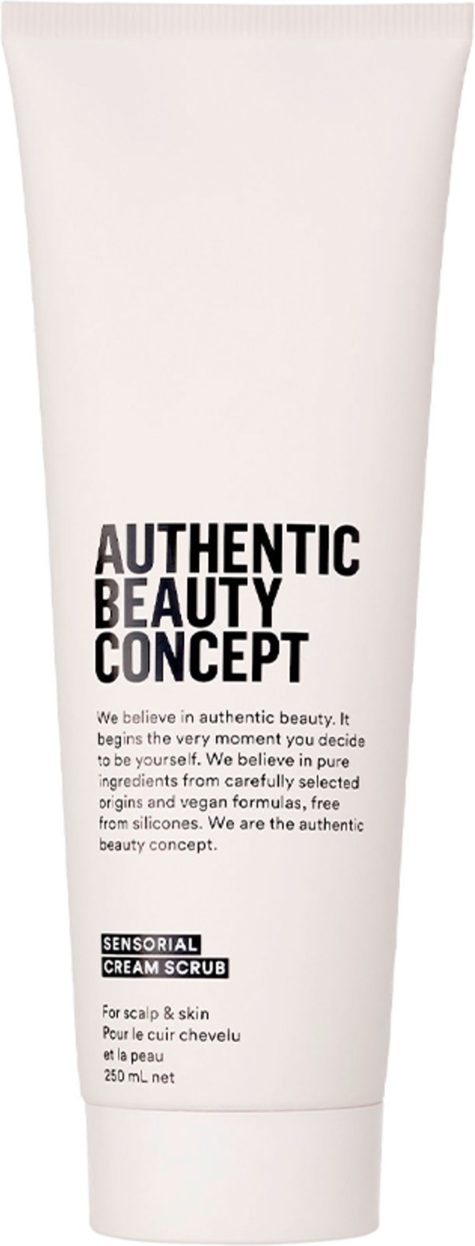 Authentic Beauty Concept Sensorial Cream Scrub Peeling für Körper, Gesicht & Kopfhaut 250 ml