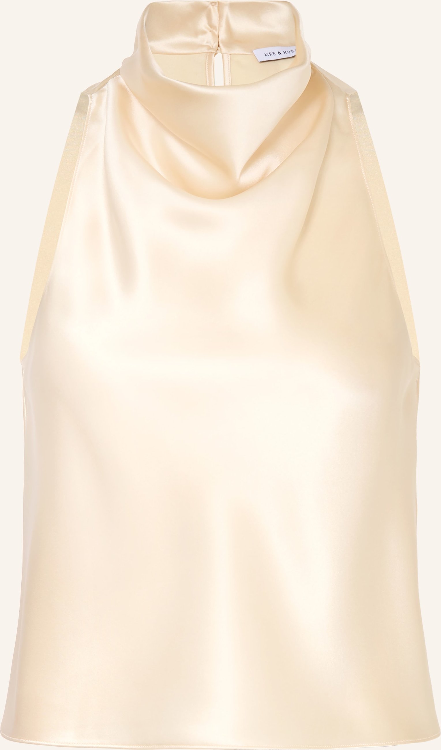 Mrs & Hugs Blusentop Aus Satin weiss