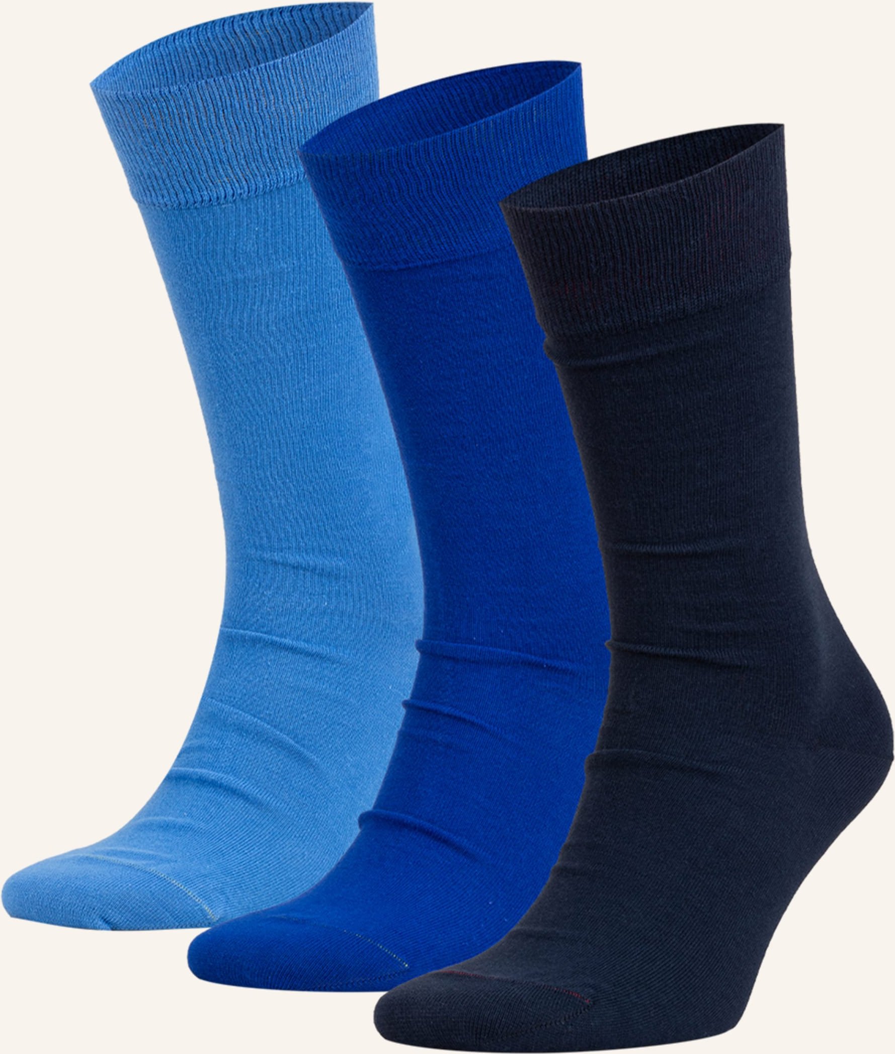 Von Jungfeld 3er-Pack Strümpfe blau