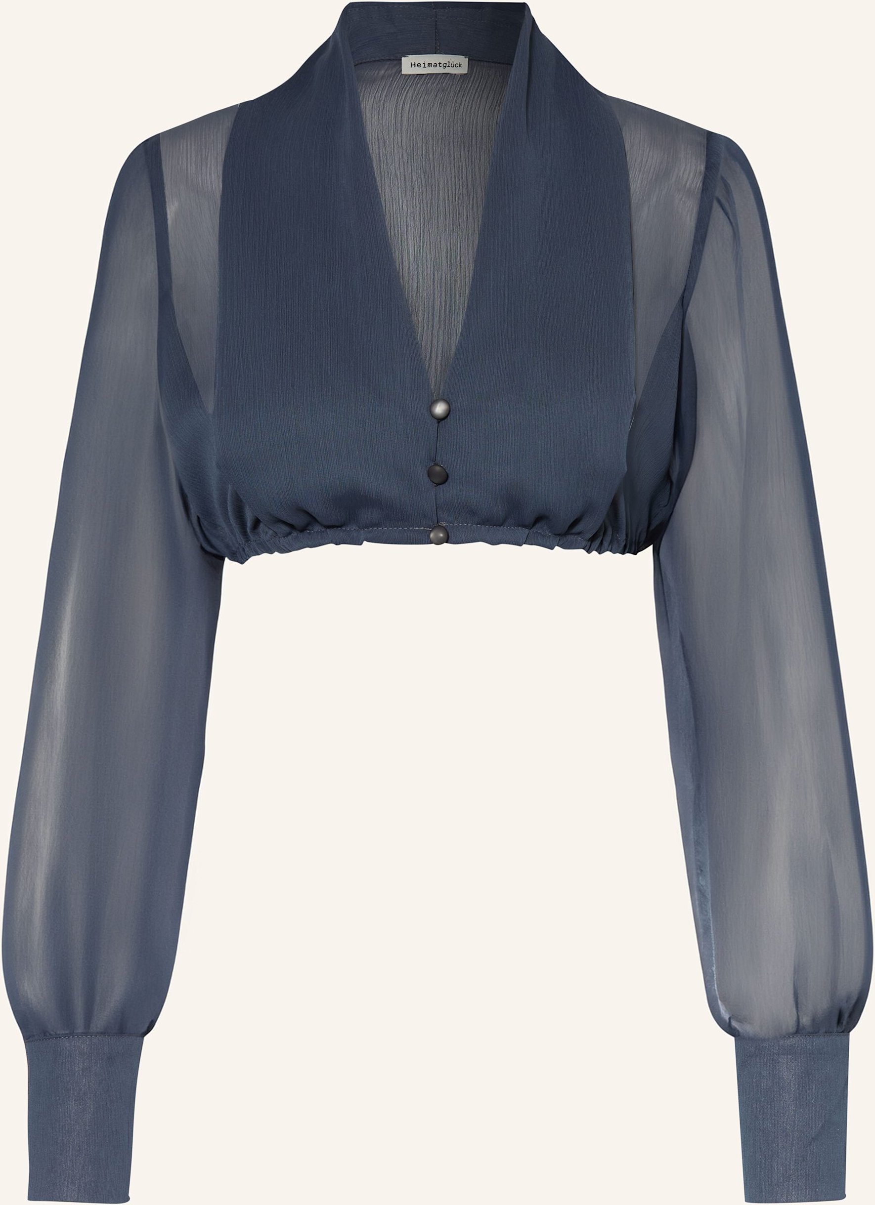 Heimatglück Tracht Dirndlbluse Kelly grau