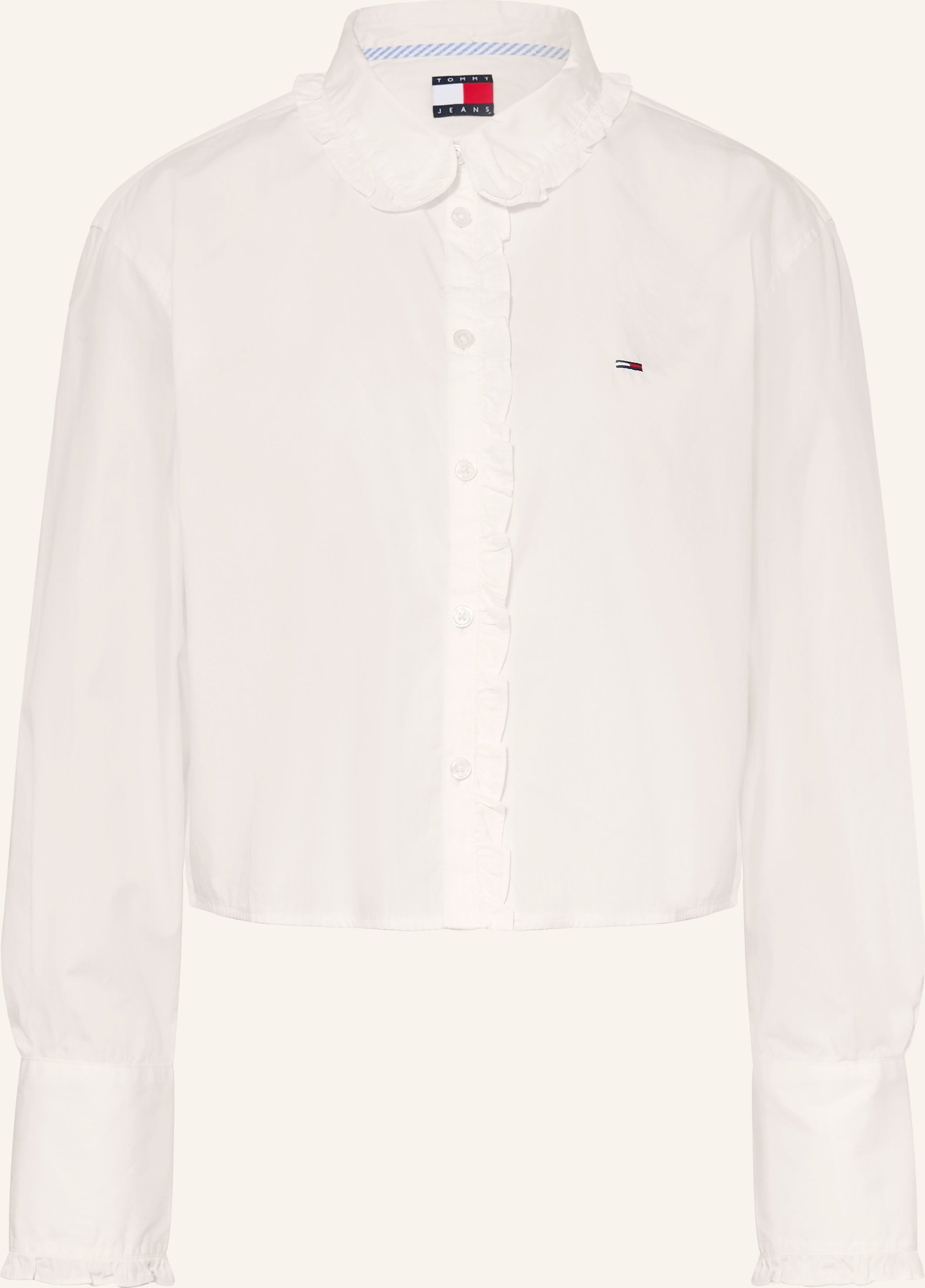 Tommy Jeans Hemdbluse Mit Rüschen beige